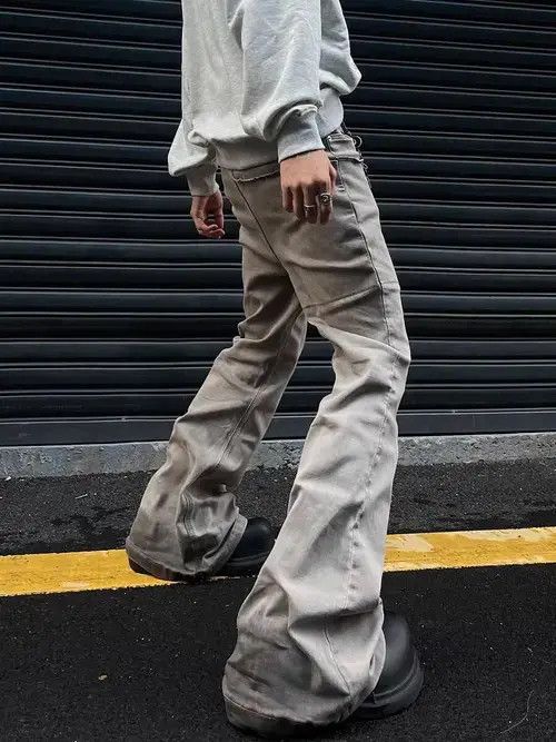 Japanese Brand × Jean Vintage desert-inspired stretch wide-leg jeans Size US 32 / EU 48 - 4 Thumbnail