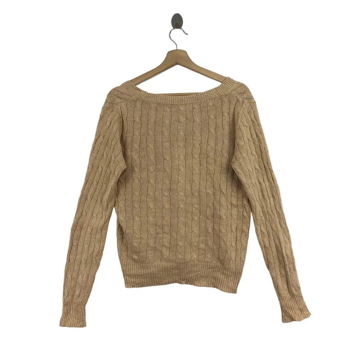 Polo Ralph Lauren POLO RALPH LAUREN Pleated Pattern Knitwear Sweater Shirt Size L / US 10 / IT 46 - 5 Thumbnail