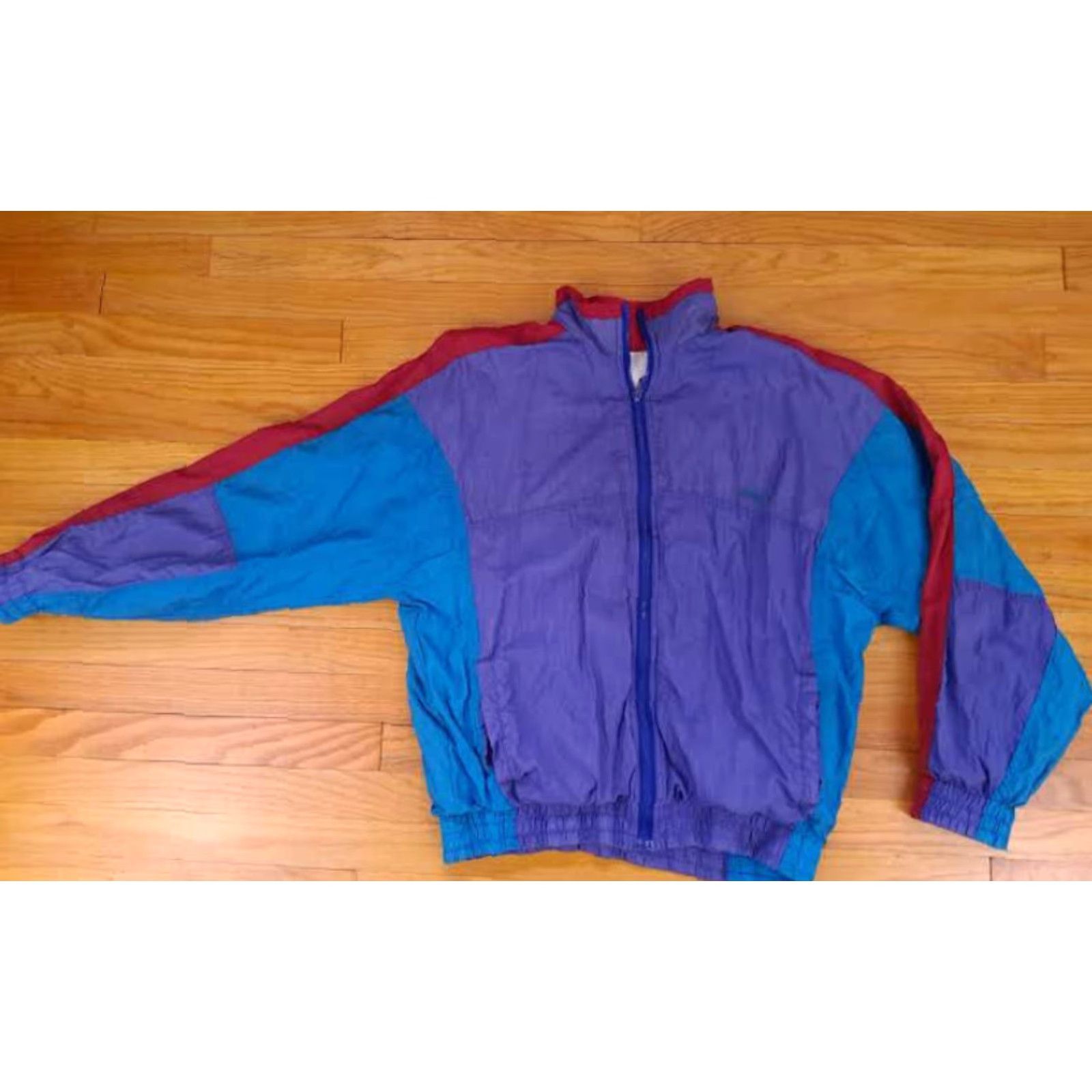 McGregor MacGregor Windbreaker Jacket Colorful Light Nylon Full Zip 1990s Large Women Size L / US 10 / IT 46 - 2 Thumbnail