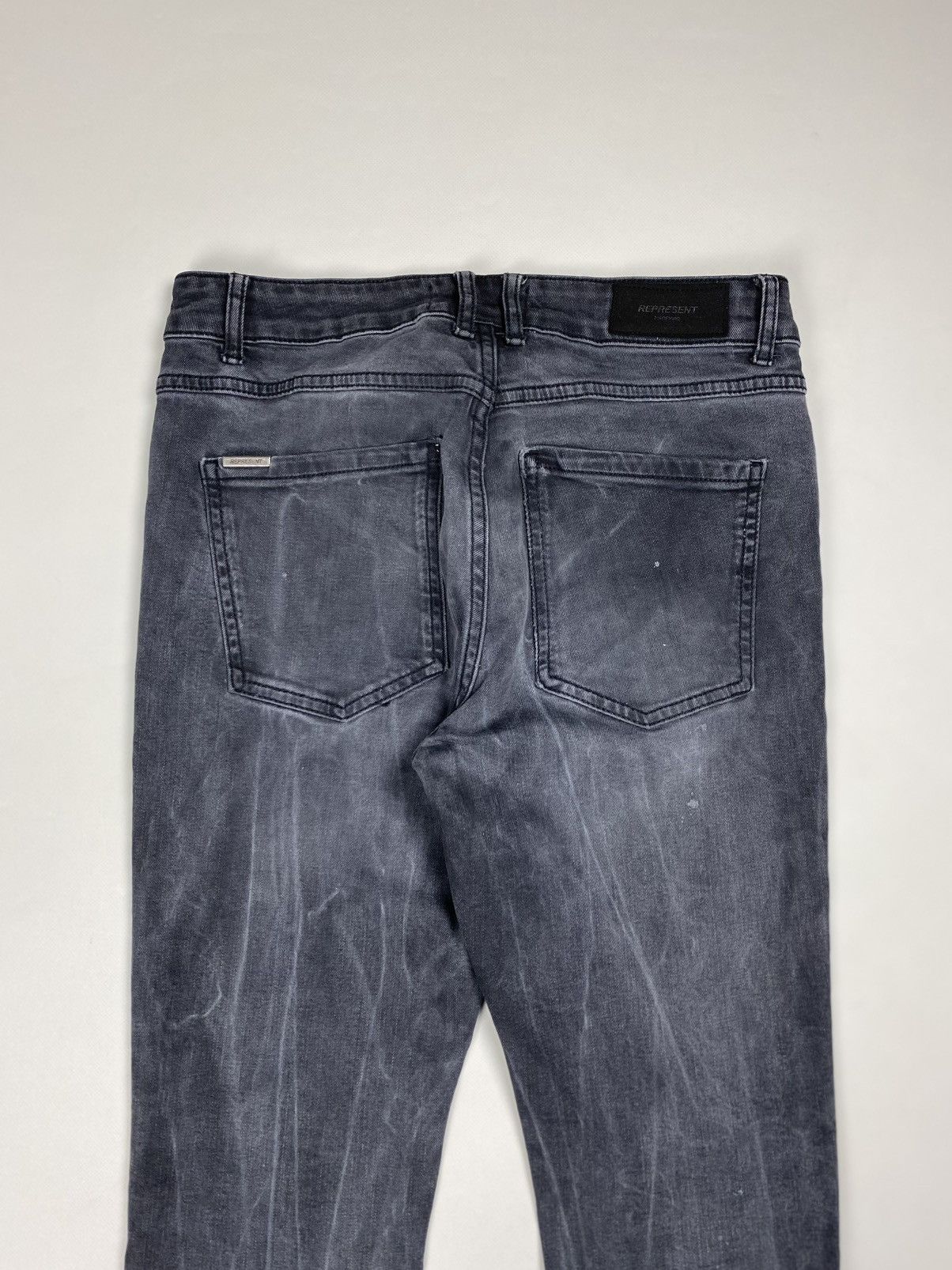 Represent Clo. Represent men’s Repaired Distressed Skinny Denim Jeans Size US 32 / EU 48 - 22 Thumbnail