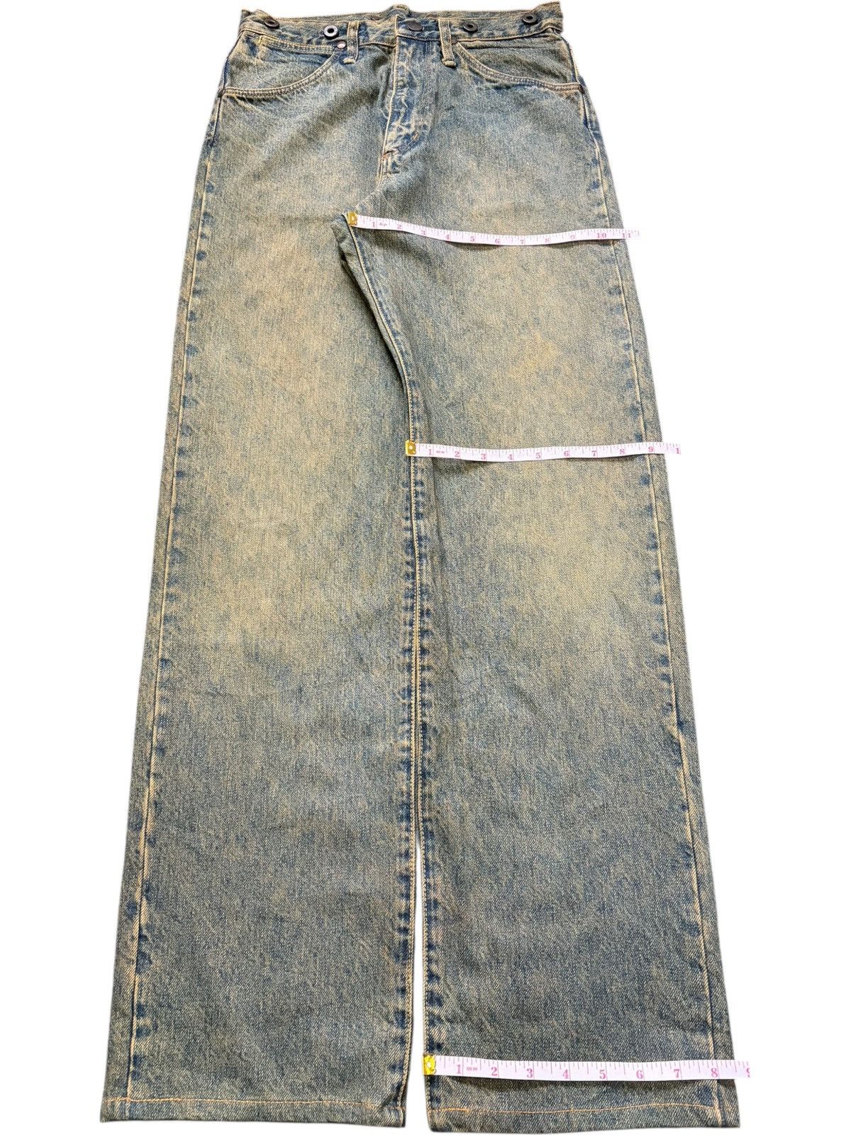 Wrangler Vintage Wrangler Blue Bell Buckle Back Mud Wash Loose Jeans Size US 28 / EU 44 - 8 Thumbnail