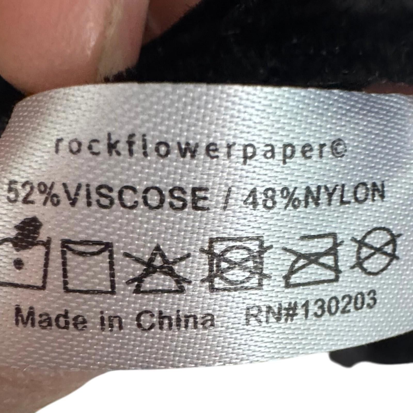 Other Rock Flower Paper Black Velvet Burnout Kimono Wrap One Size Size ONE SIZE - 5 Thumbnail