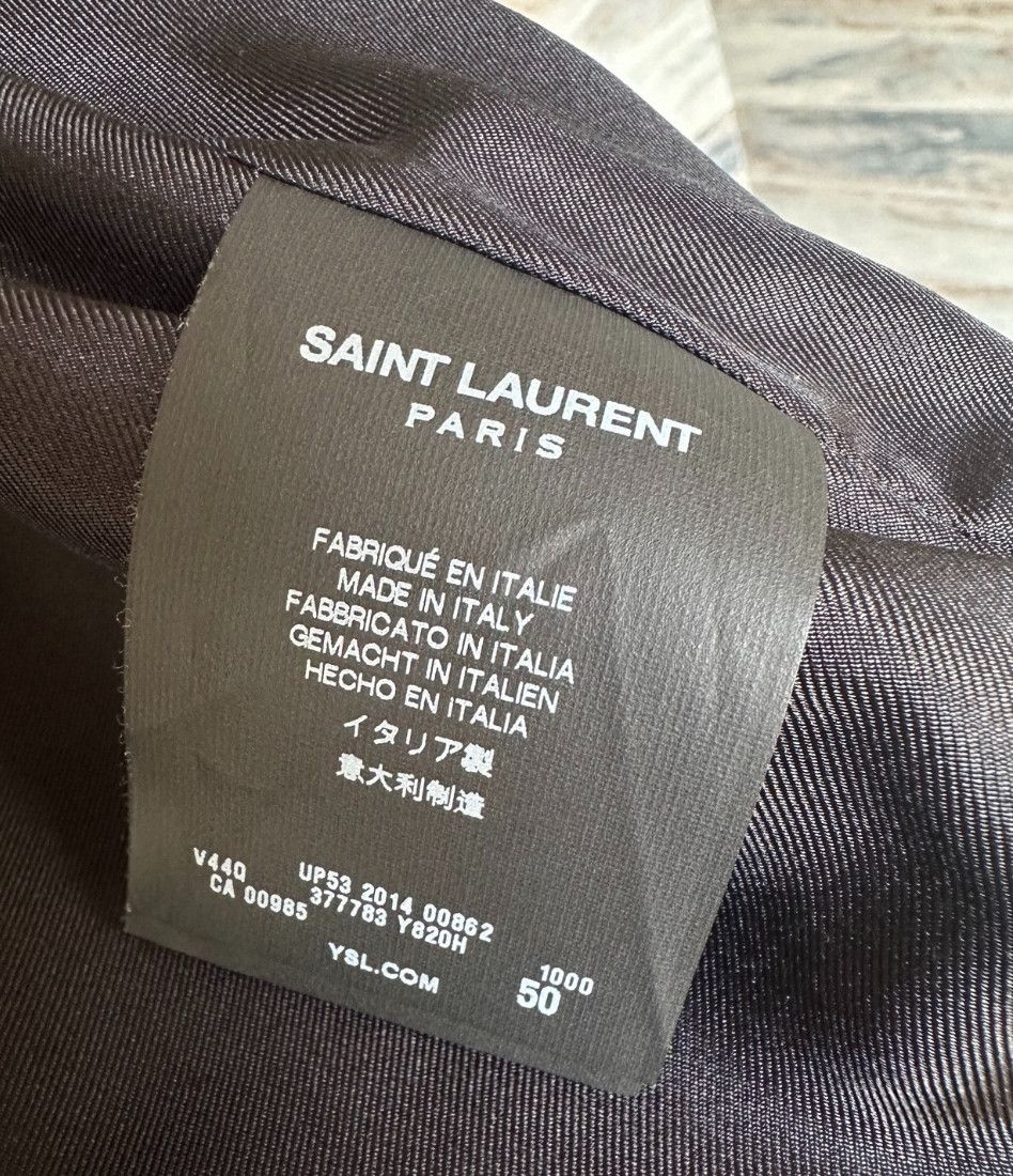 Saint Laurent Paris Saint Laurent Paris Gold thread embroidery court silk jack Size US M / EU 48-50 / 2 - 5 Thumbnail