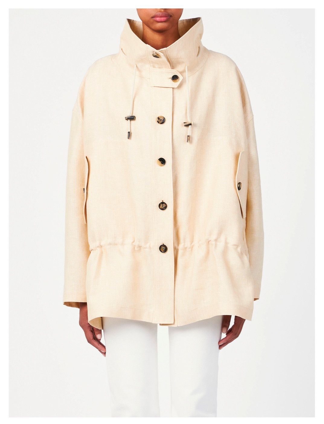 Loro Piana o1srvl11e0425 FAN7062 Dominick Jacket in Light Beige Size L / US 10 / IT 46 - 4 Thumbnail