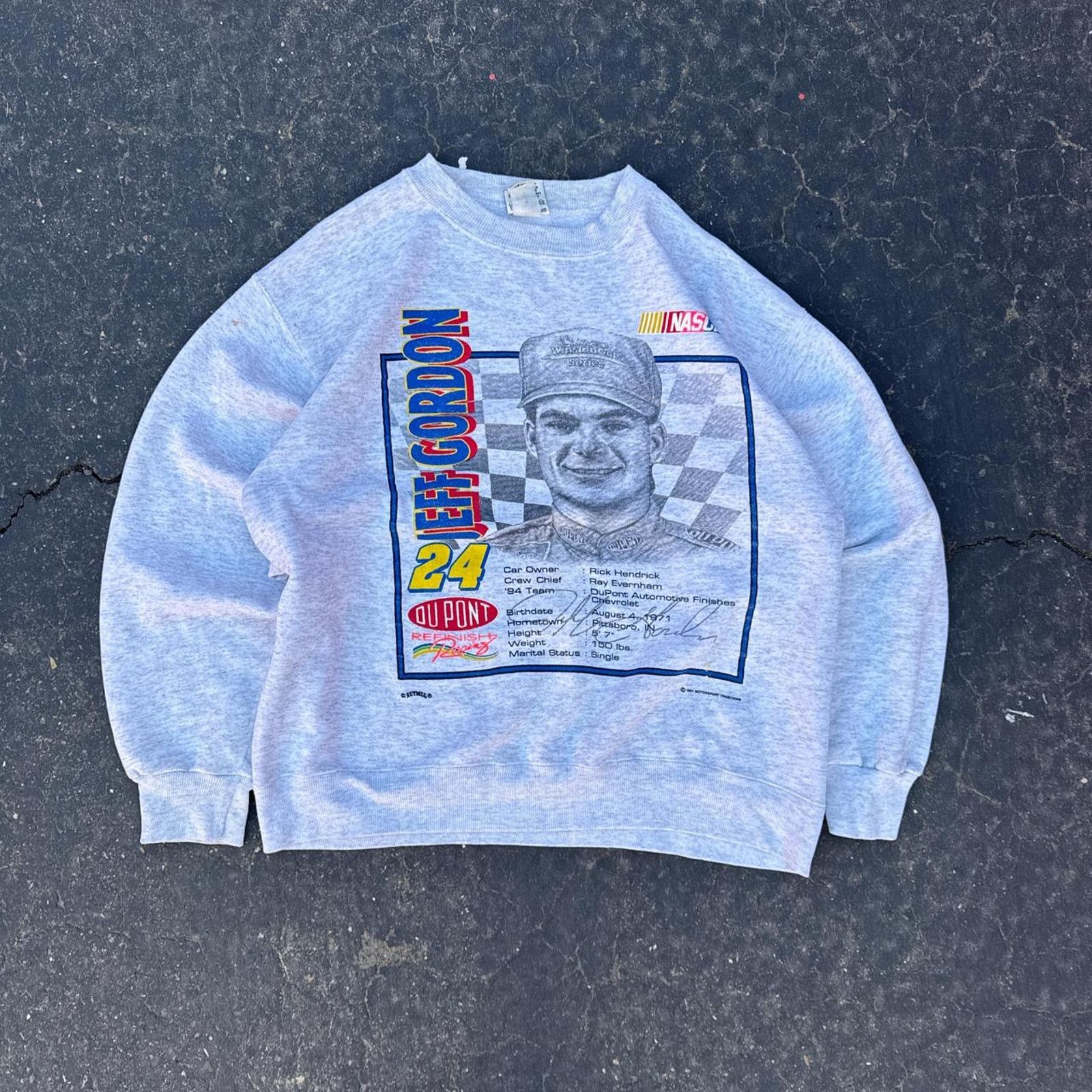 NASCAR Vintage 1994 NASCAR Nutmeg Jeff Gordon Crewneck – Size Large Size US L / EU 52-54 / 3 - 1 Thumbnail