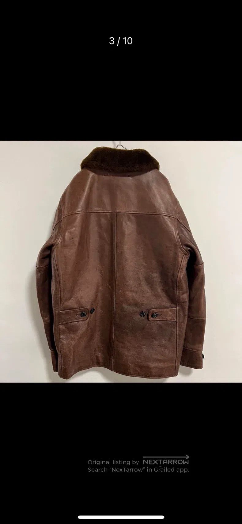 Neighborhood Neighborhood Horse leather conductor's jacket, size S Size US S / EU 44-46 / 1 - 2 Thumbnail