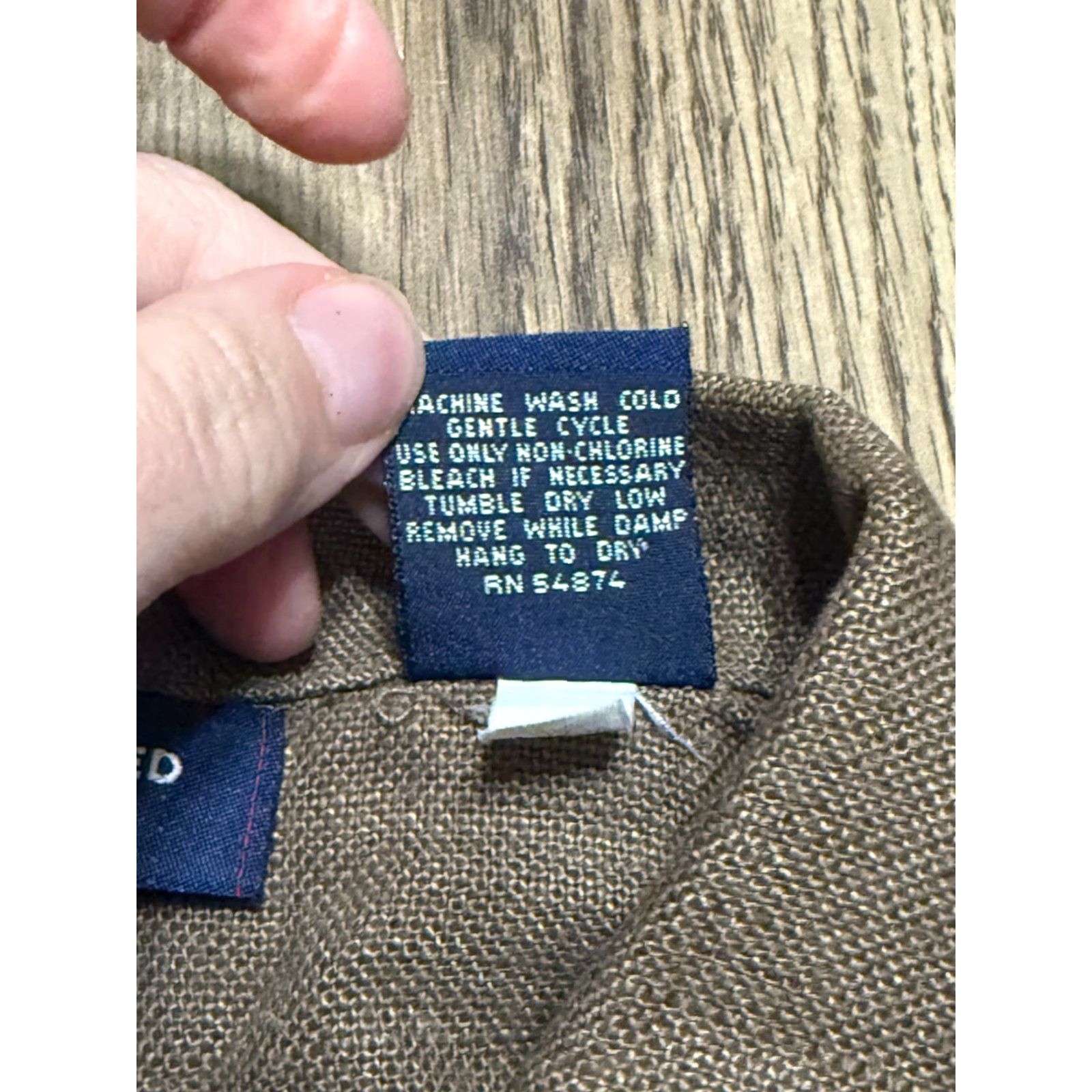 Vintage VINTAGE The Limited America Shirt Womens XS Brown Long Sleeve Button Up 100% Linen Size XS / US 0-2 / IT 36-38 - 7 Thumbnail