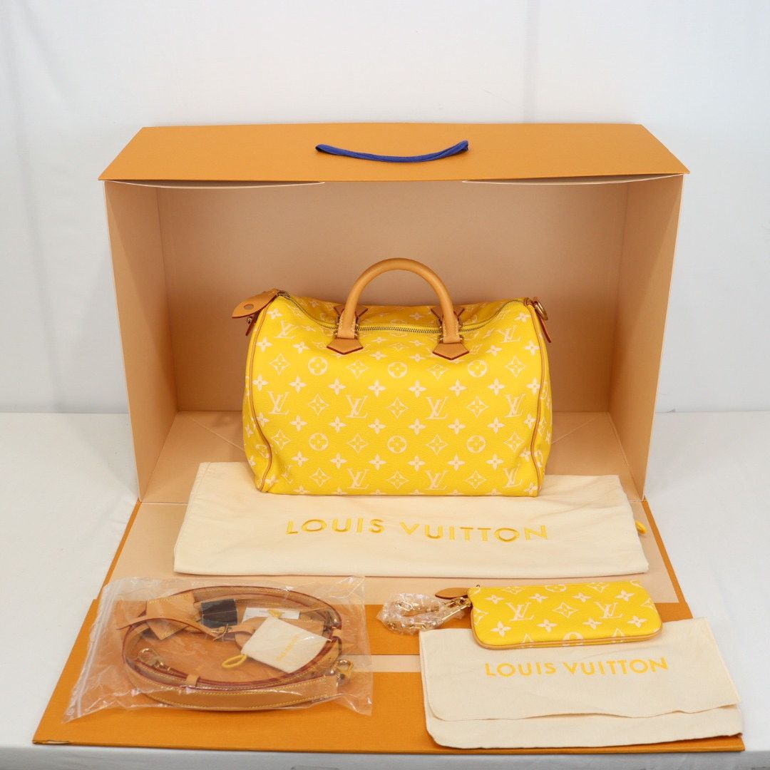 Louis Vuitton o1rshd1 Size: 40 / Speedy 40 P9 Bandoulière Bag in Yellow Size ONE SIZE - 4 Thumbnail