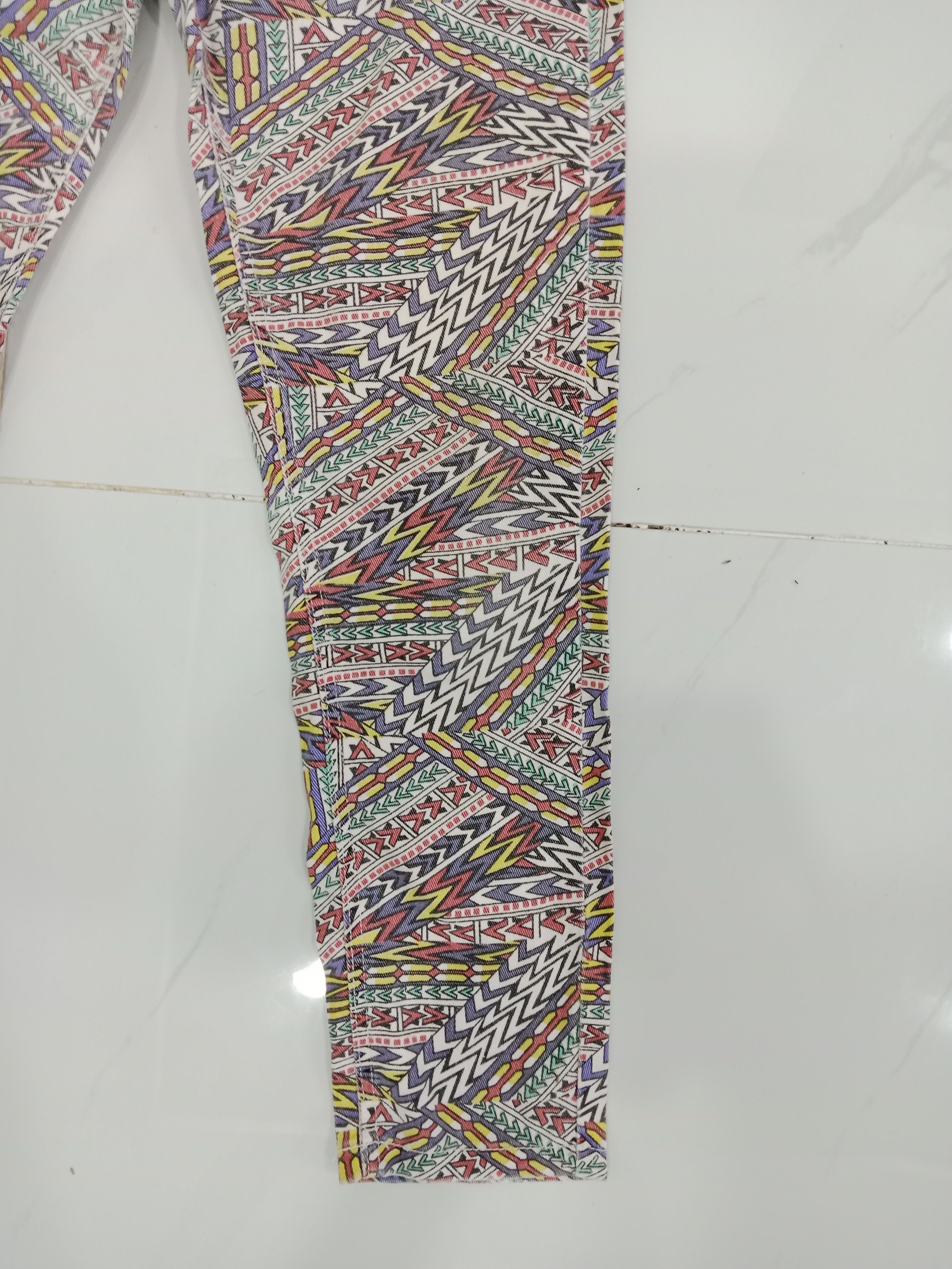 Japanese Brand Rivers Women's Pants Fullprint Design Size 31" - 6 Thumbnail