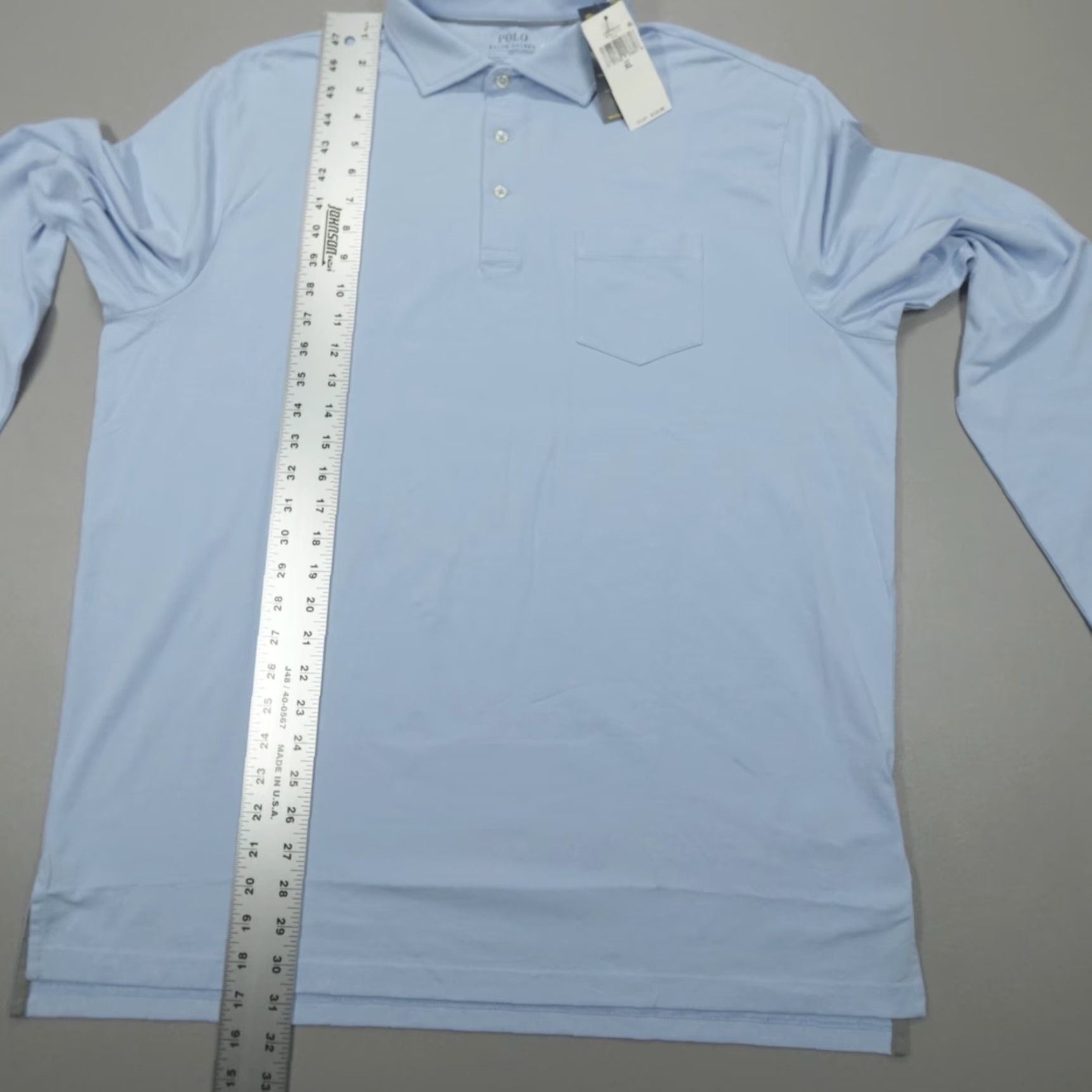 Ralph Lauren Ralph Lauren Performance Long Sleeve Polo Shirt Men's XL Blue Classic Fit Shirt Size US XL / EU 56 / 4 - 7 Thumbnail