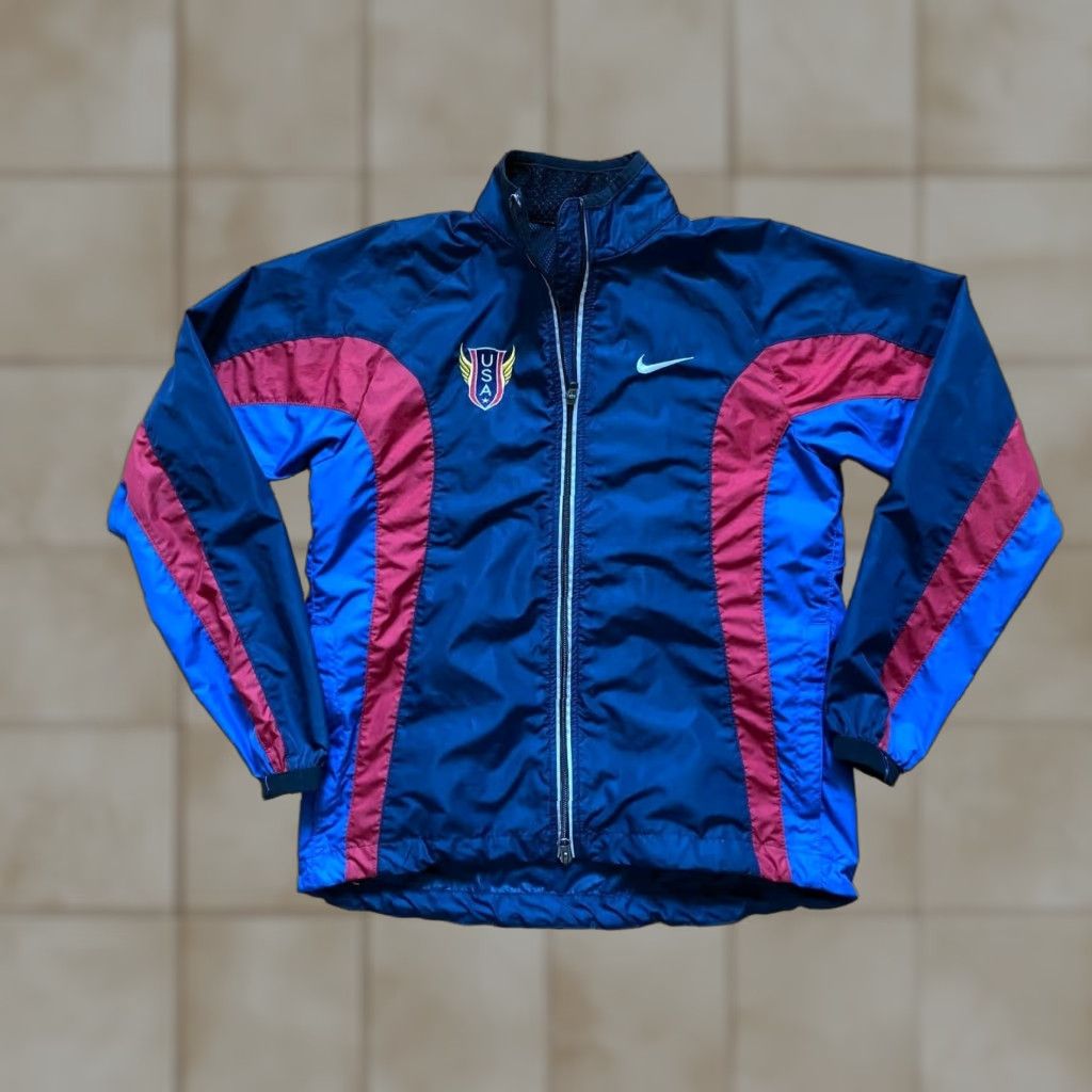 Nike VINTAGE Nike USA Track & Field Olympic Size XS Womens Running Jacket Windbreaker Size XS / US 0-2 / IT 36-38 - 1 Thumbnail