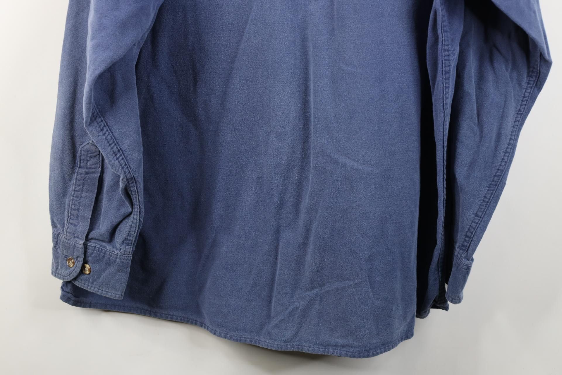 FiveBrother Vintage 90s Five Brother Heavy Chamois Cloth Button Shirt Size US XXL / EU 58 / 5 - 15 Thumbnail