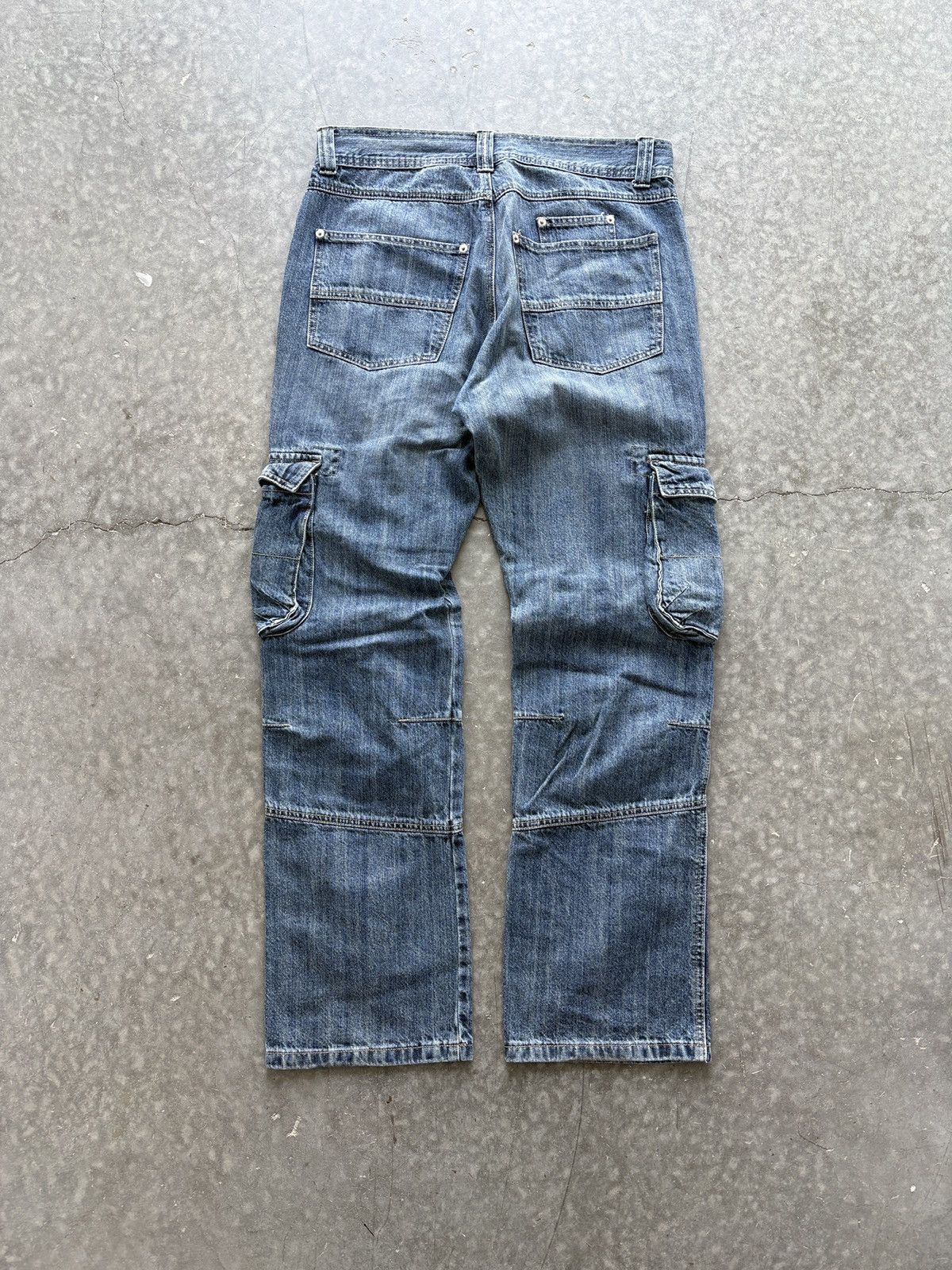 Japanese Brand Vintage Y2K Japanese Style Baggy Cargo Jeans Size US 32 / EU 48 - 7 Thumbnail