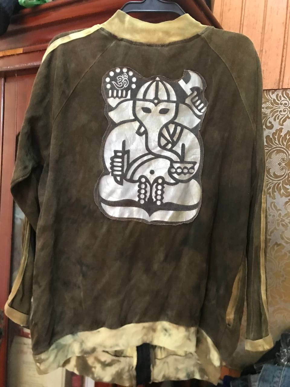 Japanese Brand × Vintage Ice Blue Tattoo Tie Dye Zip Sweater Size US S / EU 44-46 / 1 - 1 Thumbnail