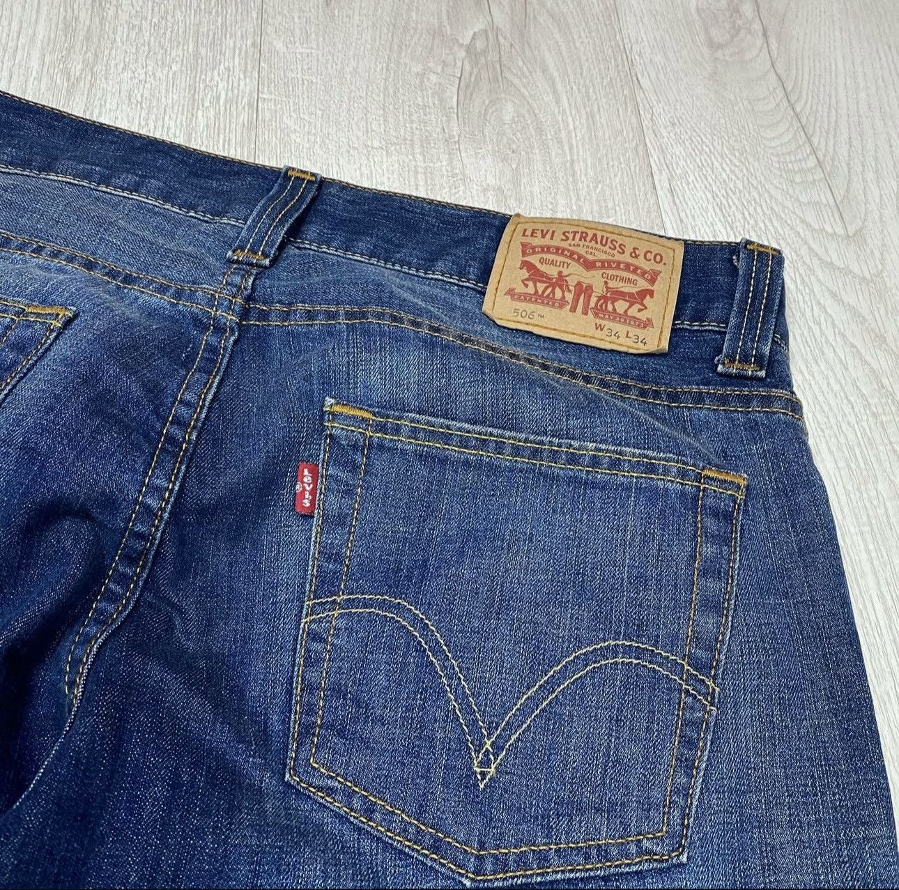 Levi's Levis 506 Jeans Mens Size W34 L34 Size US 34 / EU 50 - 3 Thumbnail