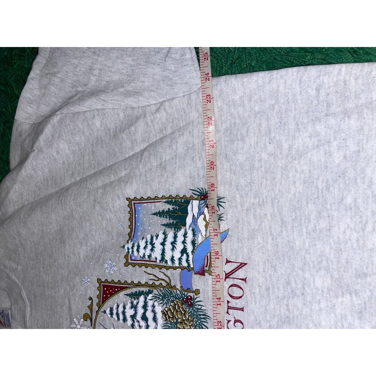 Jerzees Vintage Washington Sweatshirt Crewneck Snow VTG 90s XL Size US XL / EU 56 / 4 - 11 Thumbnail
