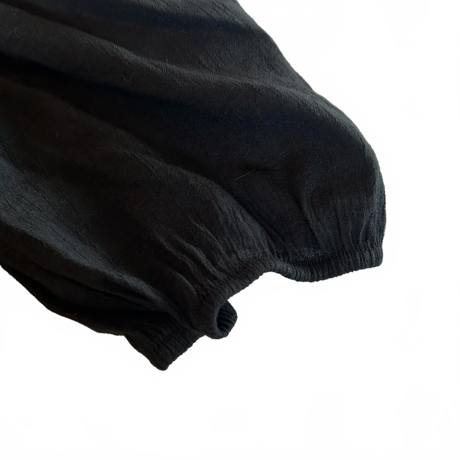 Express Express Women's Top Sz Small Black Smock Puff Sleeve Size S / US 4 / IT 40 - 4 Thumbnail