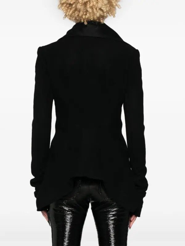 Rick Owens o1y0126 Biker Jacket in Black Size S / US 4 / IT 40 - 3 Thumbnail