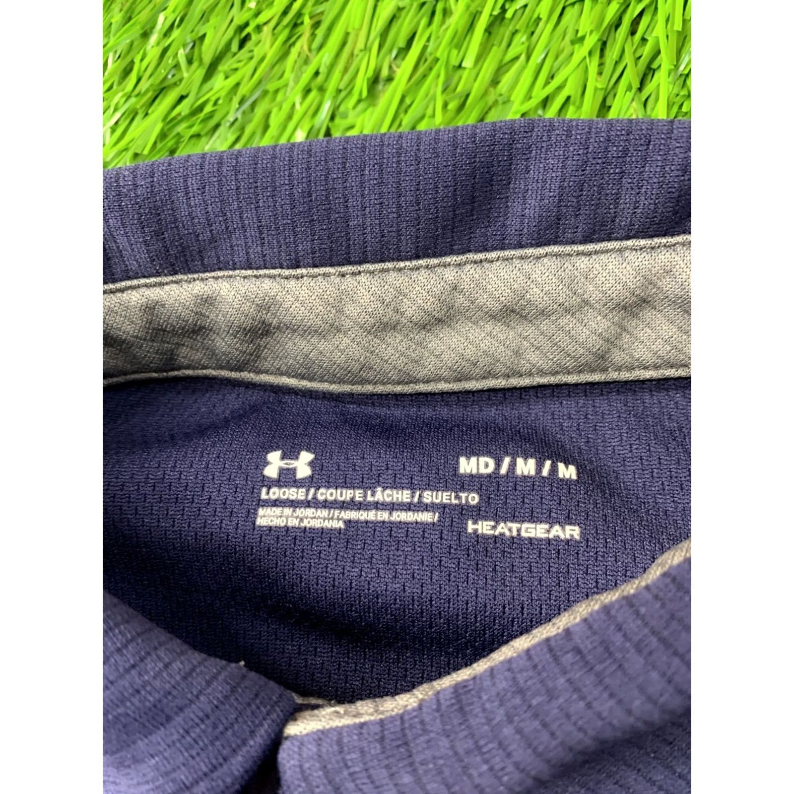 Under Armour Under Armour HeatGear 2020 Training Polo Shirt Jersey Adult Medium Navy Blue Gray Mens Size US M / EU 48-50 / 2 - 5 Thumbnail