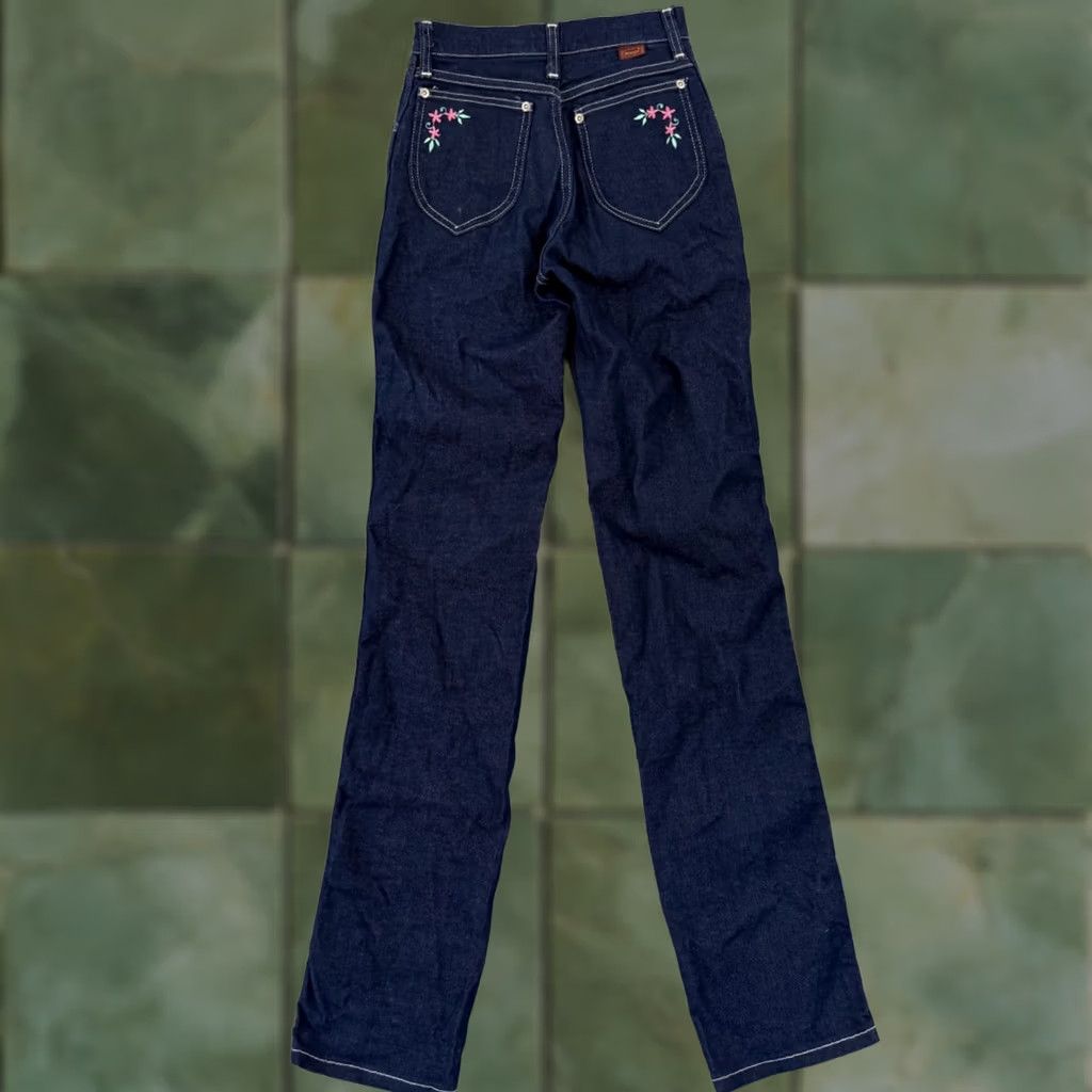 Wrangler VINTAGE Wrangler Jeans Womens 5 Juniors Blue High Rise No Fault Denim 70s USA Jeans Size 27" / US 4 / IT 40 - 1 Thumbnail