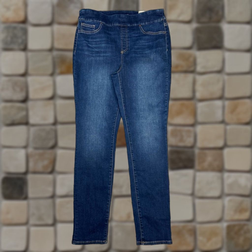 Vintage Chicos Denim Pull On Jegging Jeans Women 8 Blue Denim Cotton High Rise 32x30 New Size 30" / US 8 / IT 44 - 1 Thumbnail