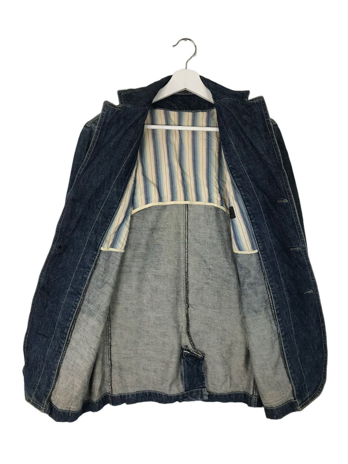 Comme Ca Ism 💥 COMME CA DU MODE MEN DYED INDIGO CHORE JACKET Size US M / EU 48-50 / 2 - 7 Thumbnail
