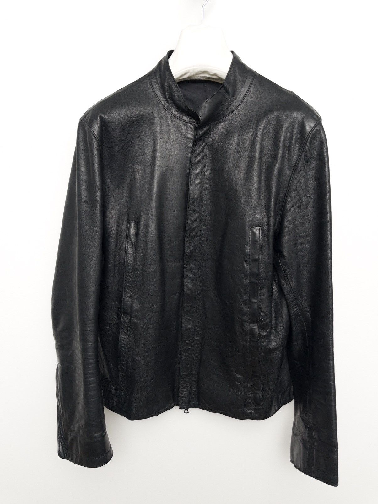 M0851 m0851 Minimal Leather Moto Jacket Size US M / EU 48-50 / 2 - 1 Thumbnail
