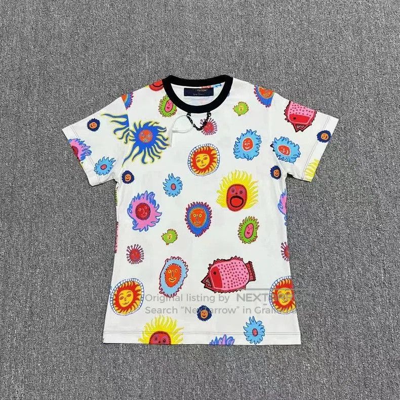 Louis Vuitton Louis Vuitton x Kusama Cartoon Badge Tee. Size US M / EU 48-50 / 2 - 1 Thumbnail