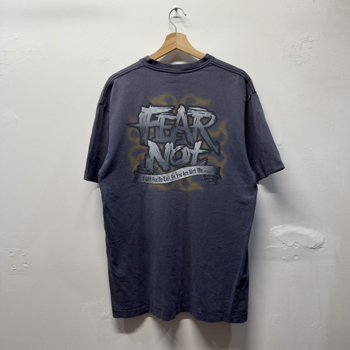 No Fear 90s No Fear Faded Jesus Shirt ERD Grunge Chrome Distressed Size US XXL / EU 58 / 5 - 1 Thumbnail