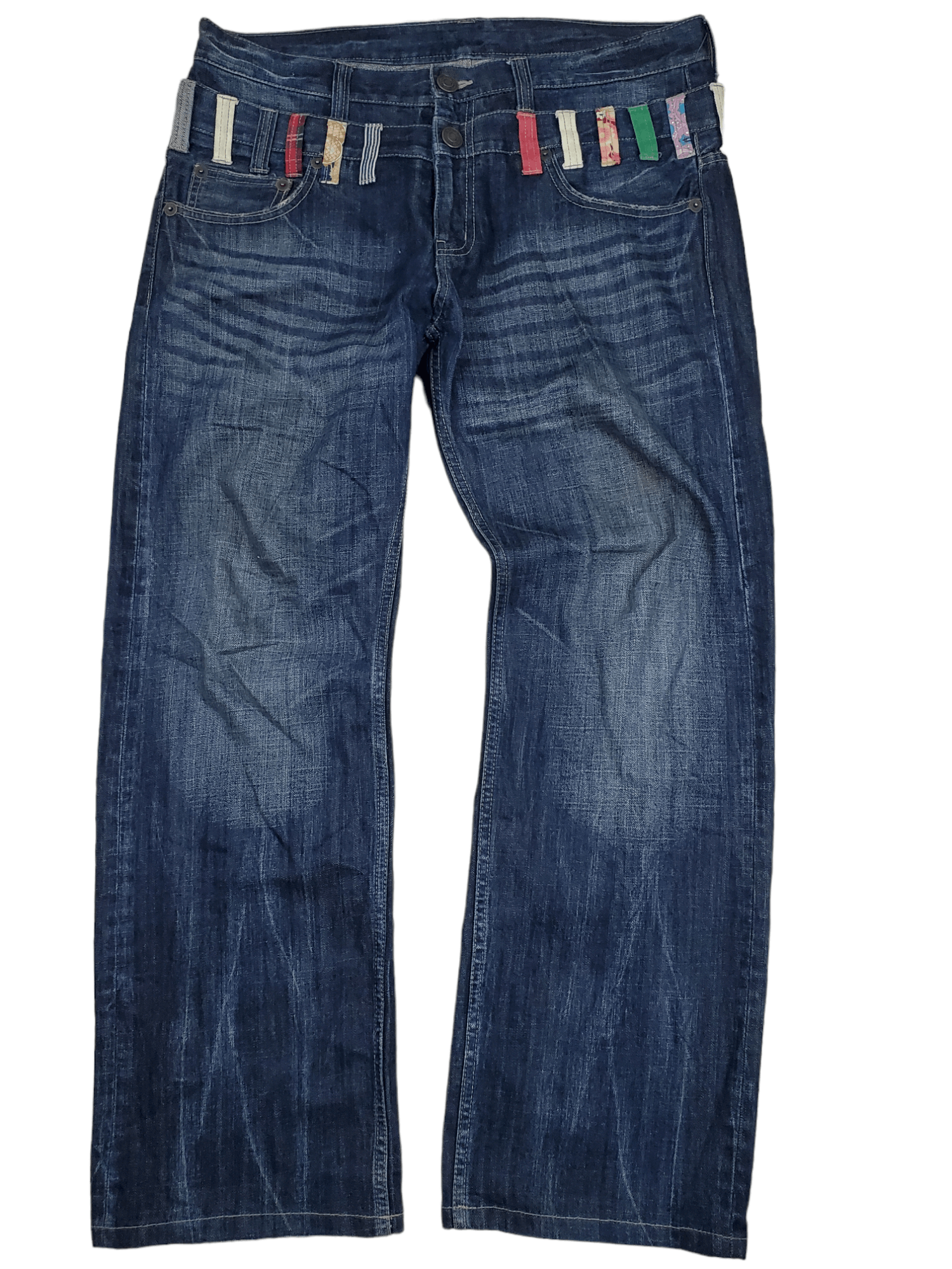 Japanese Brand × Vintage 🔥Vintage Japan Brand Double Waist Denim 🔥 Size US 37 - 1 Thumbnail