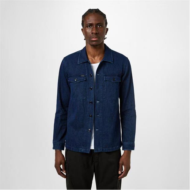 Tom Ford o1g2r1mq0724 Denim Over Shirt in Blue Size US L / EU 52-54 / 3 - 3 Thumbnail