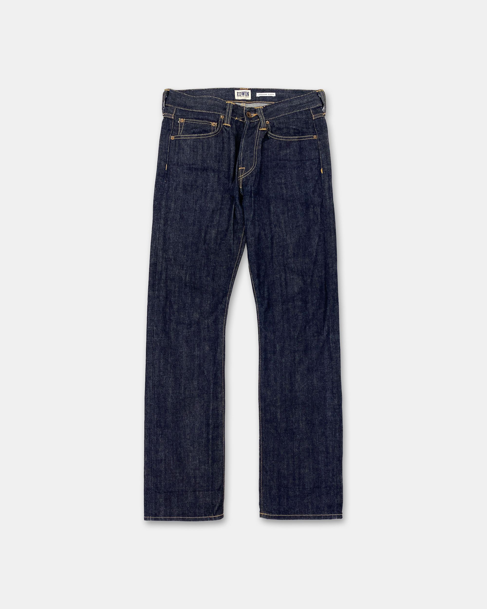 Edwin 2020s ED47 Straight Selvedge Denim Raw Size US 31 - 1 Thumbnail