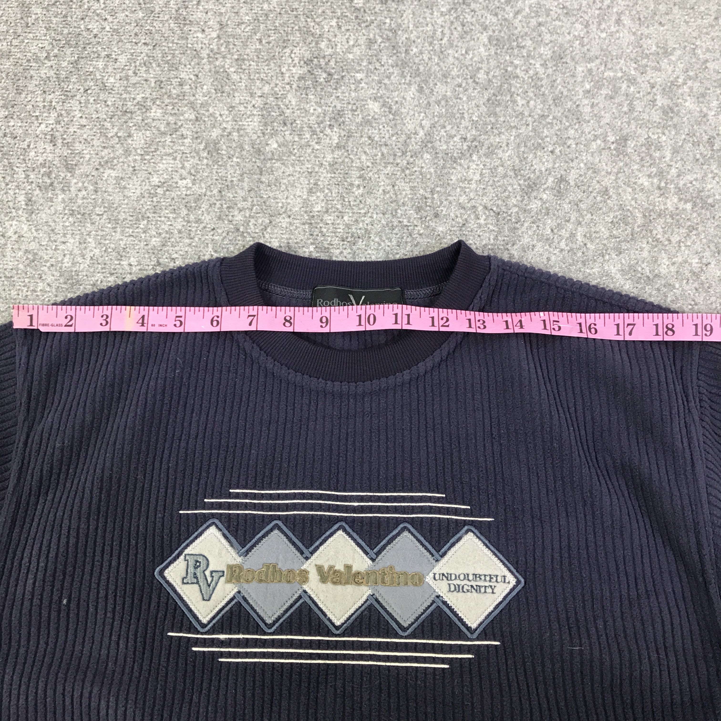 Japanese Brand rodhos valenrino sweatshirt K114B22 Size US M / EU 48-50 / 2 - 6 Thumbnail