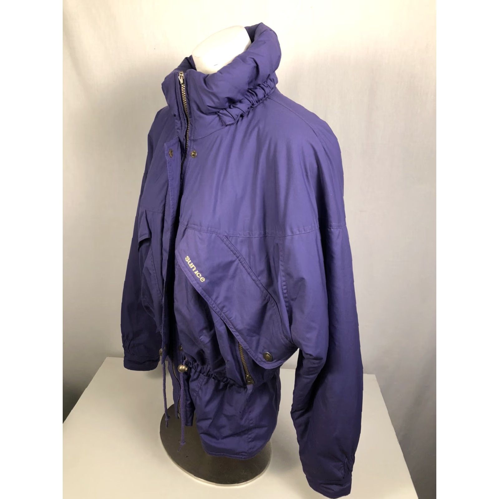 Vintage VINTAGE Sunice 1989 Purple Womens Ski Jacket Coat Hooded Thermore 12 Ski Snowboard Size XL / US 12-14 / IT 48-50 - 4 Thumbnail