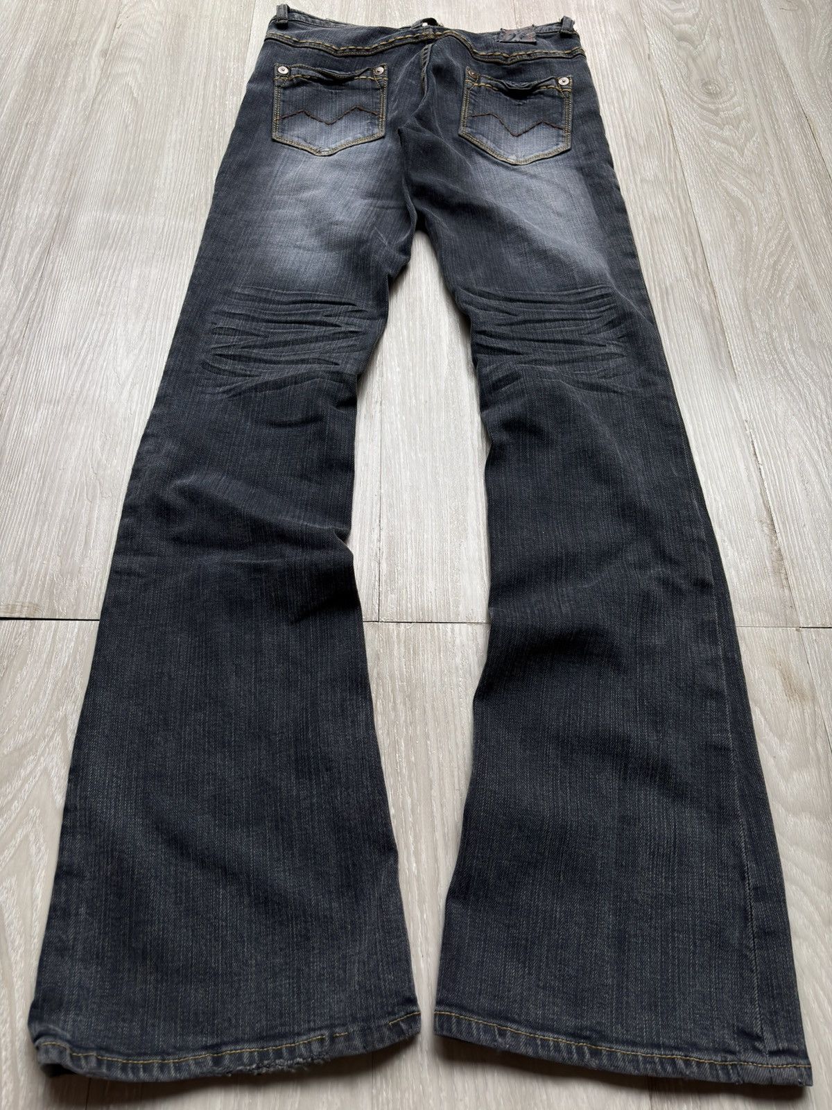 Japanese Brand VERTGARMENTS lace up flare jeans Size US 26 / EU 42 - 4 Thumbnail