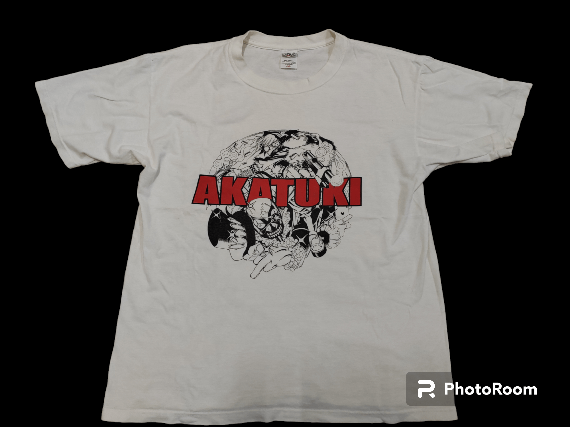 image of Dope Vintage Anime Akatuki Devil Sound Frisbee in White, Men's (Size Large)