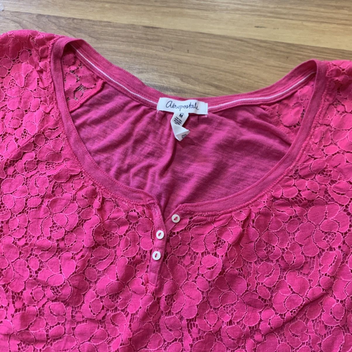 Aeropostale Aeropostale Lace Top Size M / US 6-8 / IT 42-44 - 2 Thumbnail