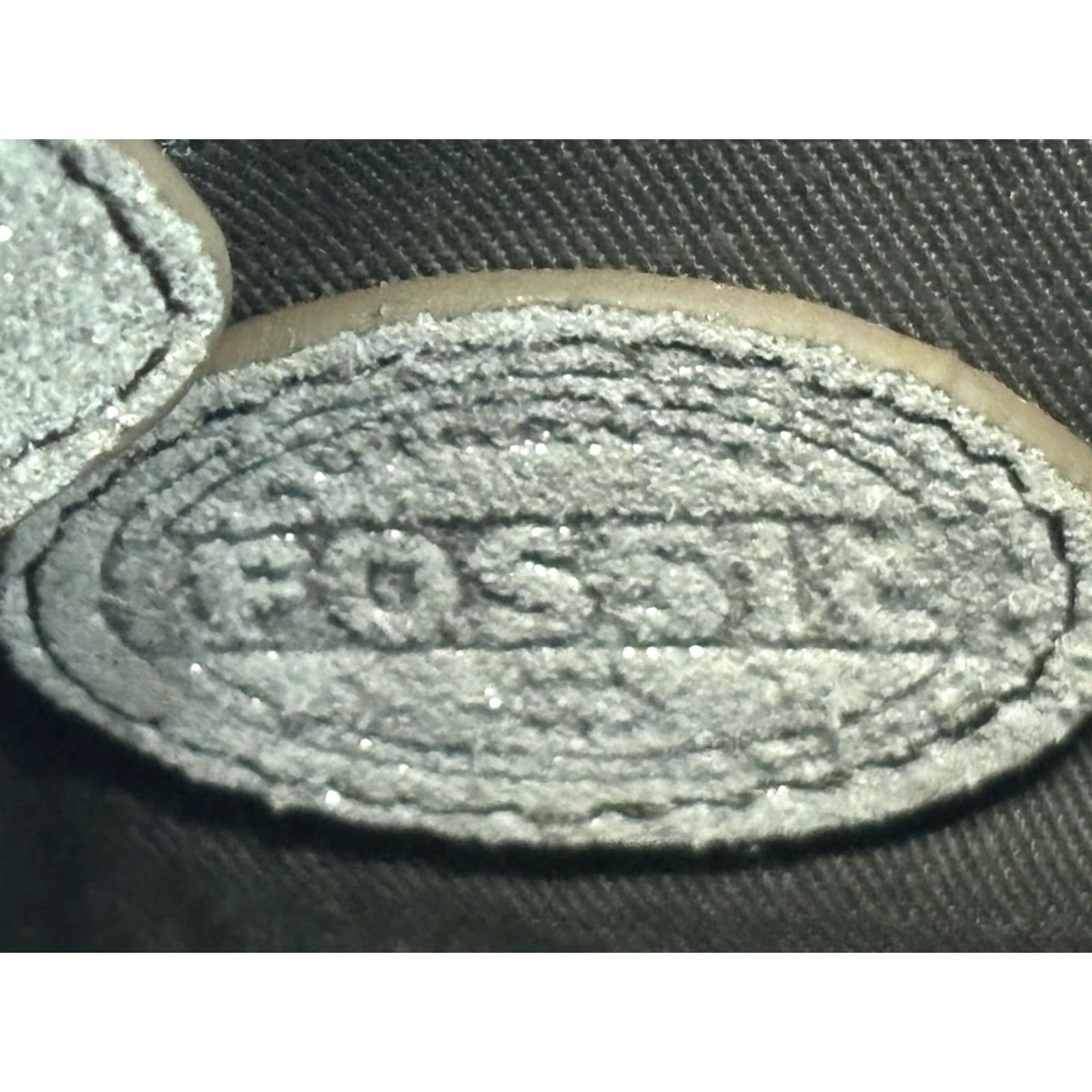 Fossil Fossil Erin Metallic Leather Small Crossbody Purse Bag Built In Card Holder Women Crossbody 21in Strap Silver Metalics/Brass Accents Size ONE SIZE - 5 Thumbnail