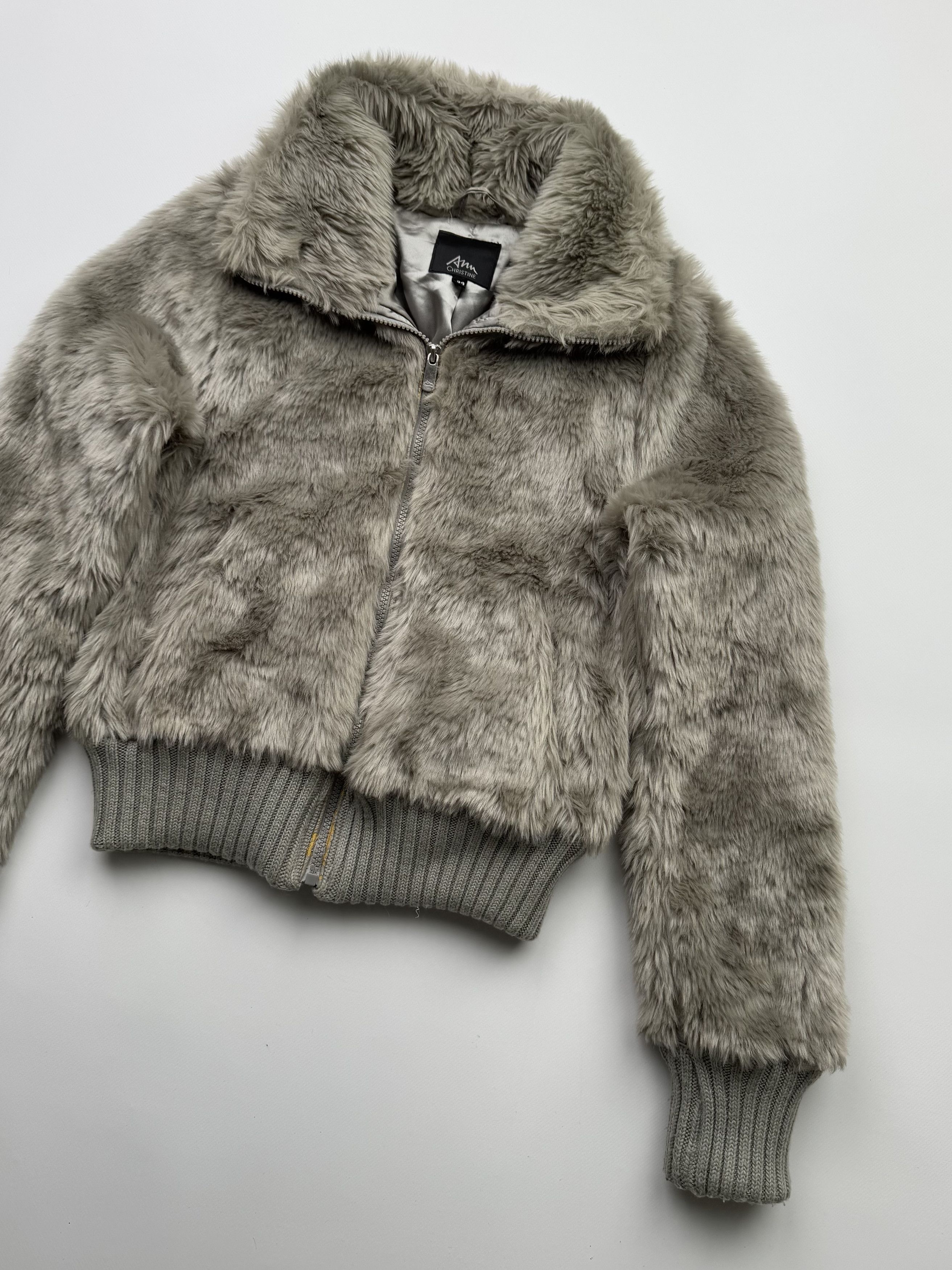 Vintage Vintage Cropped Faux Fur Jacket B369(V53)E2 Size S / US 4 / IT 40 - 3 Thumbnail