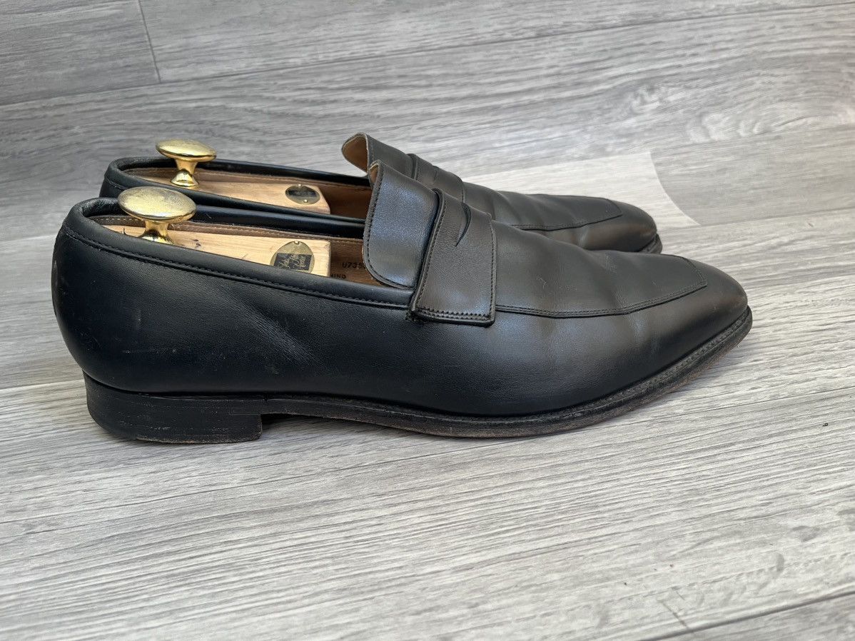Crockett & Jones Crockett and jones Merton black leatherp enny loafer Size US 11 / EU 44 - 7 Thumbnail