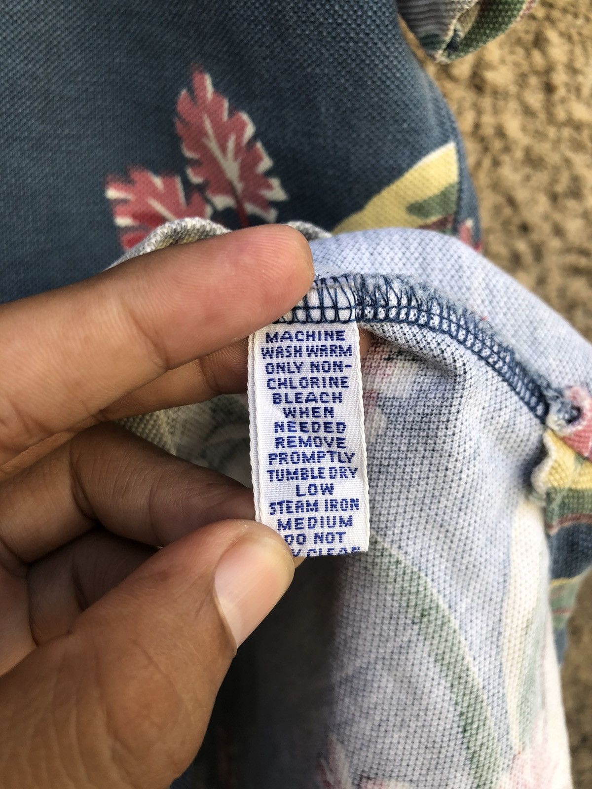 Polo Ralph Lauren × Vintage Vintage Polo by Ralph Lauren Flora FullPrint Polos Size US L / EU 52-54 / 3 - 4 Thumbnail