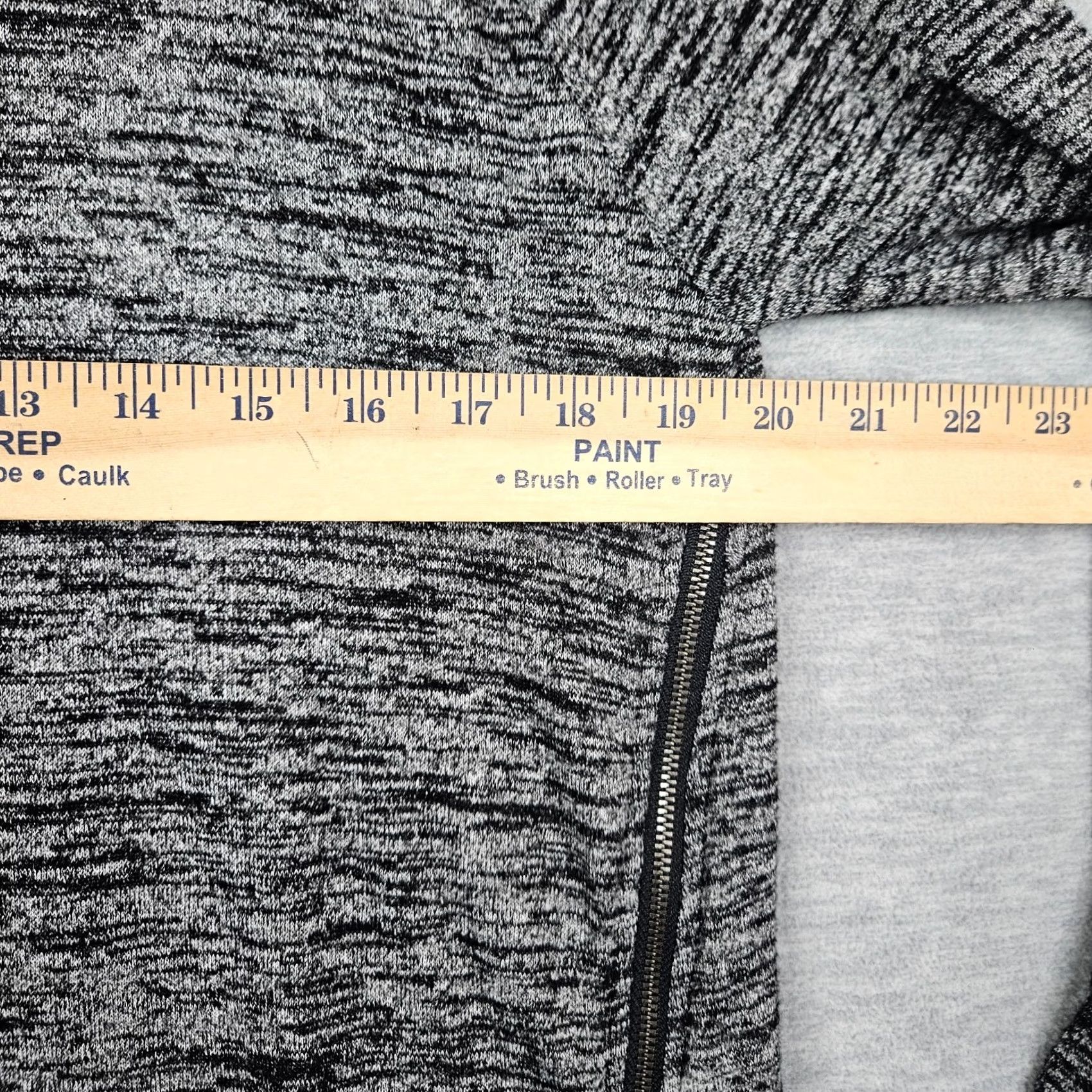Rag & Bone rag & bone/jean Women's Heater Gray Stretch Knit Site Zipper Sweater XS Size XS / US 0-2 / IT 36-38 - 3 Thumbnail
