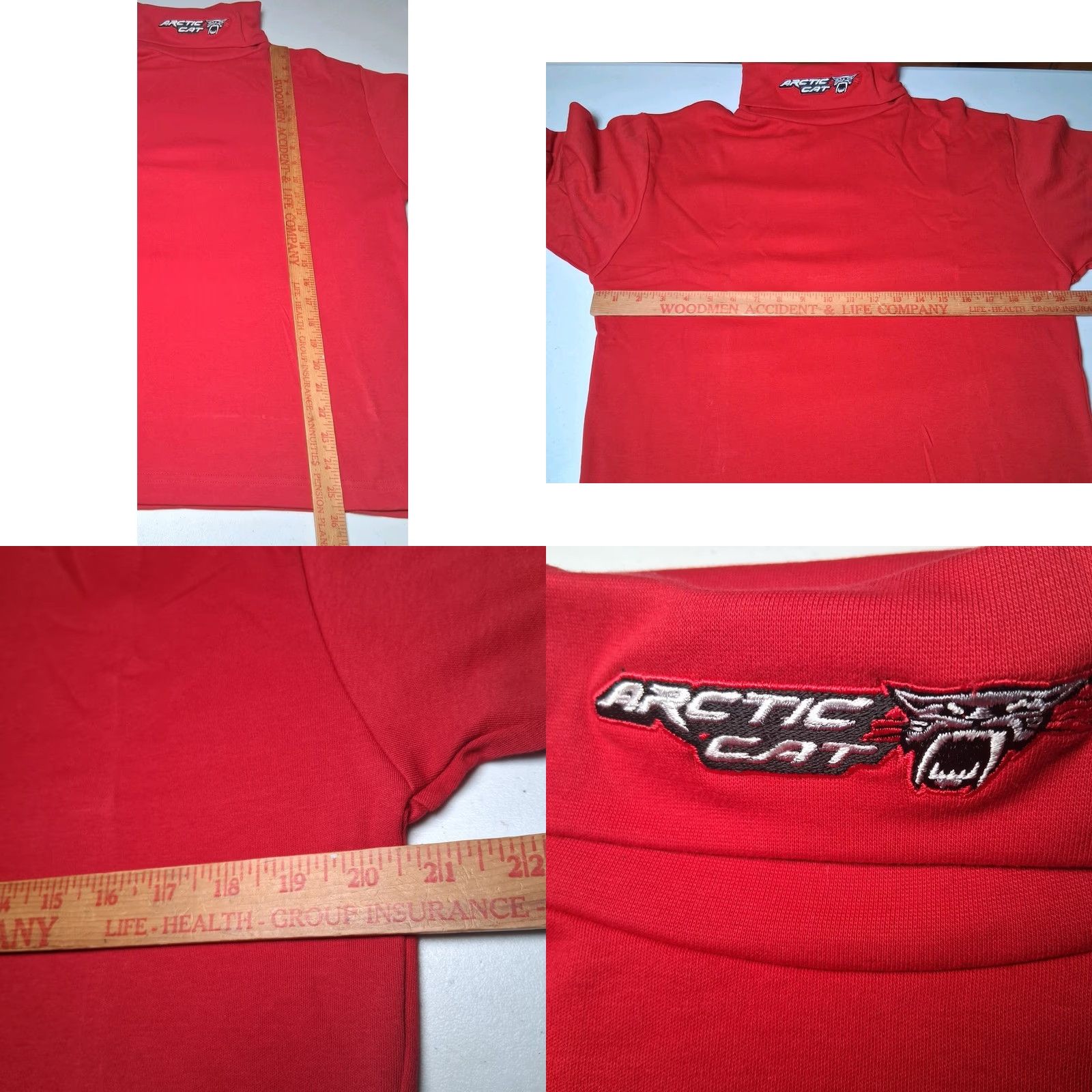 Vintage VINTAGE Arctic Cat Turtleneck Shirt Men M Red Snowmobile ATV Logo USA Size US M / EU 48-50 / 2 - 8 Thumbnail