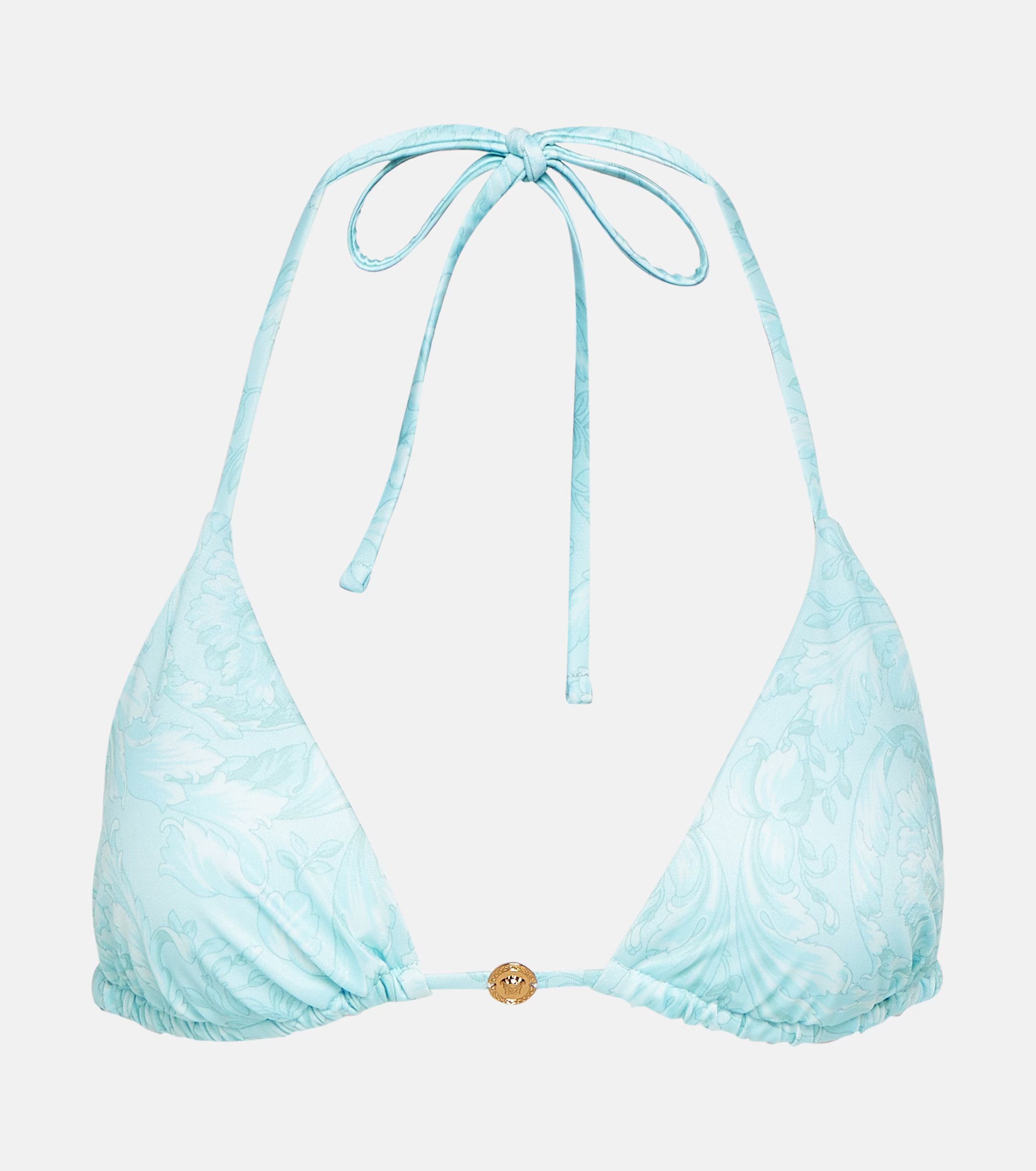 Versace o1s22i1n1024 Size: 4 / Baroque Bikni Top in Light Blue Size ONE SIZE - 1 Thumbnail