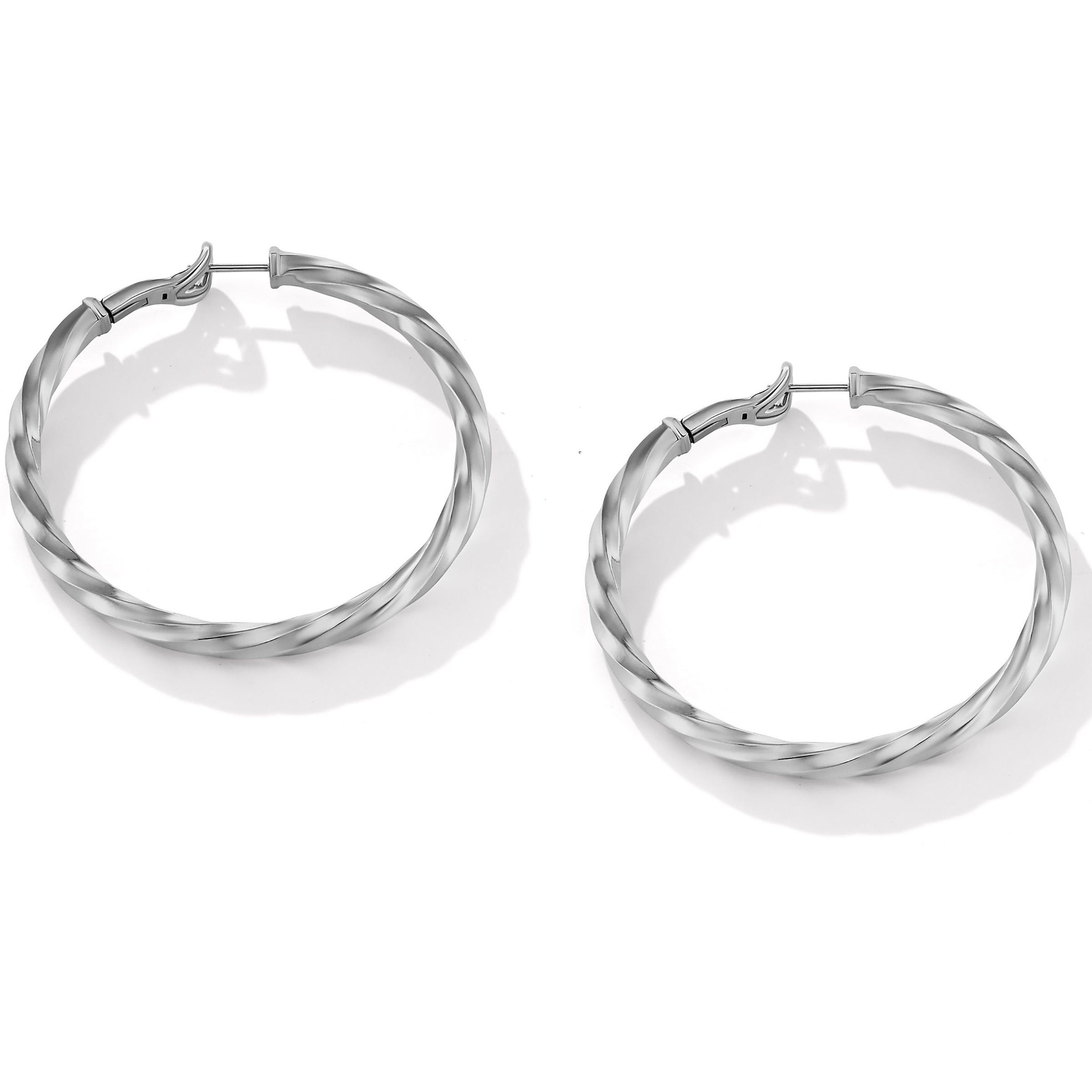 David Yurman o1w1db10525 E14732 Earrings in Sterling Silver & 2in Size ONE SIZE - 2 Thumbnail