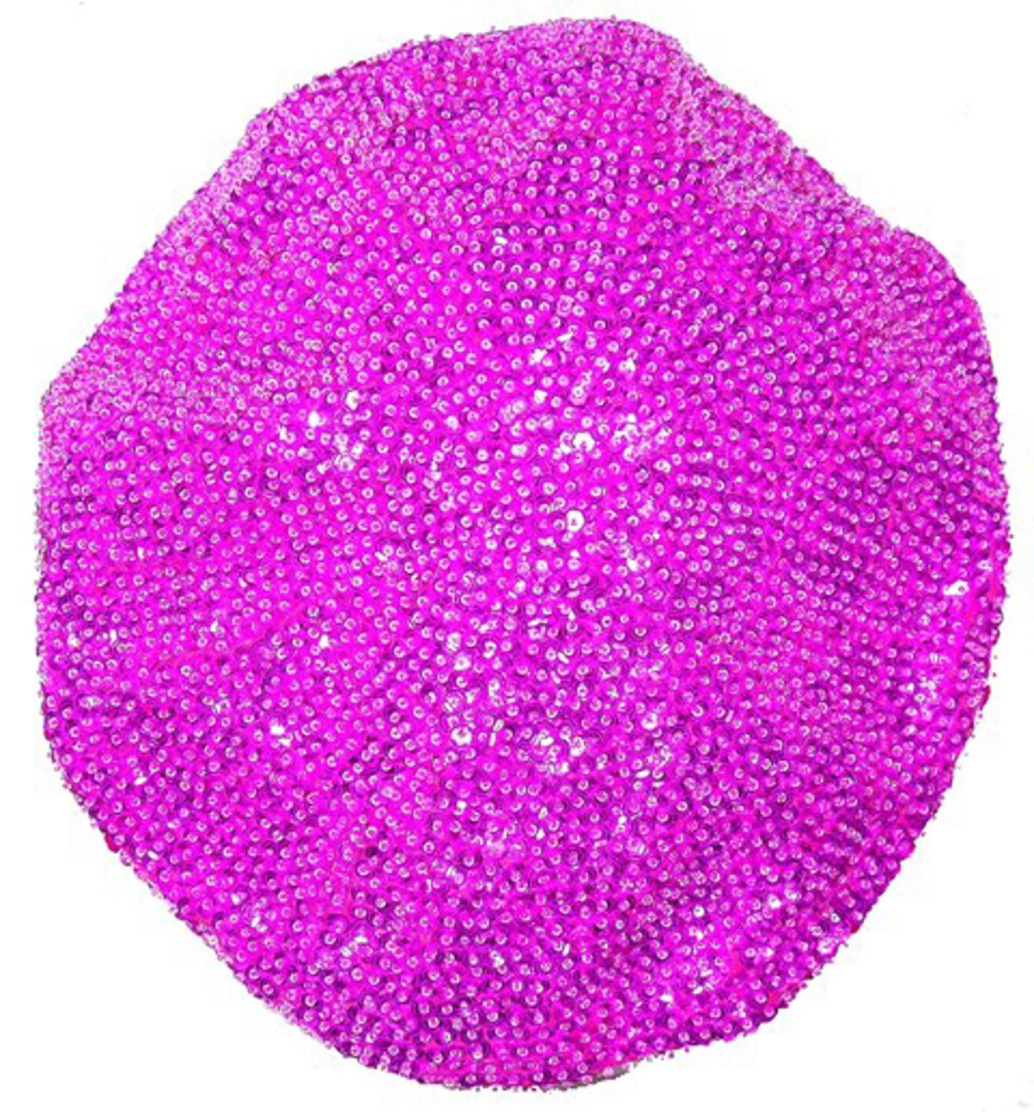 Designer Sequin Beret Hat Fushia Hot Pink Size ONE SIZE - 1 Preview