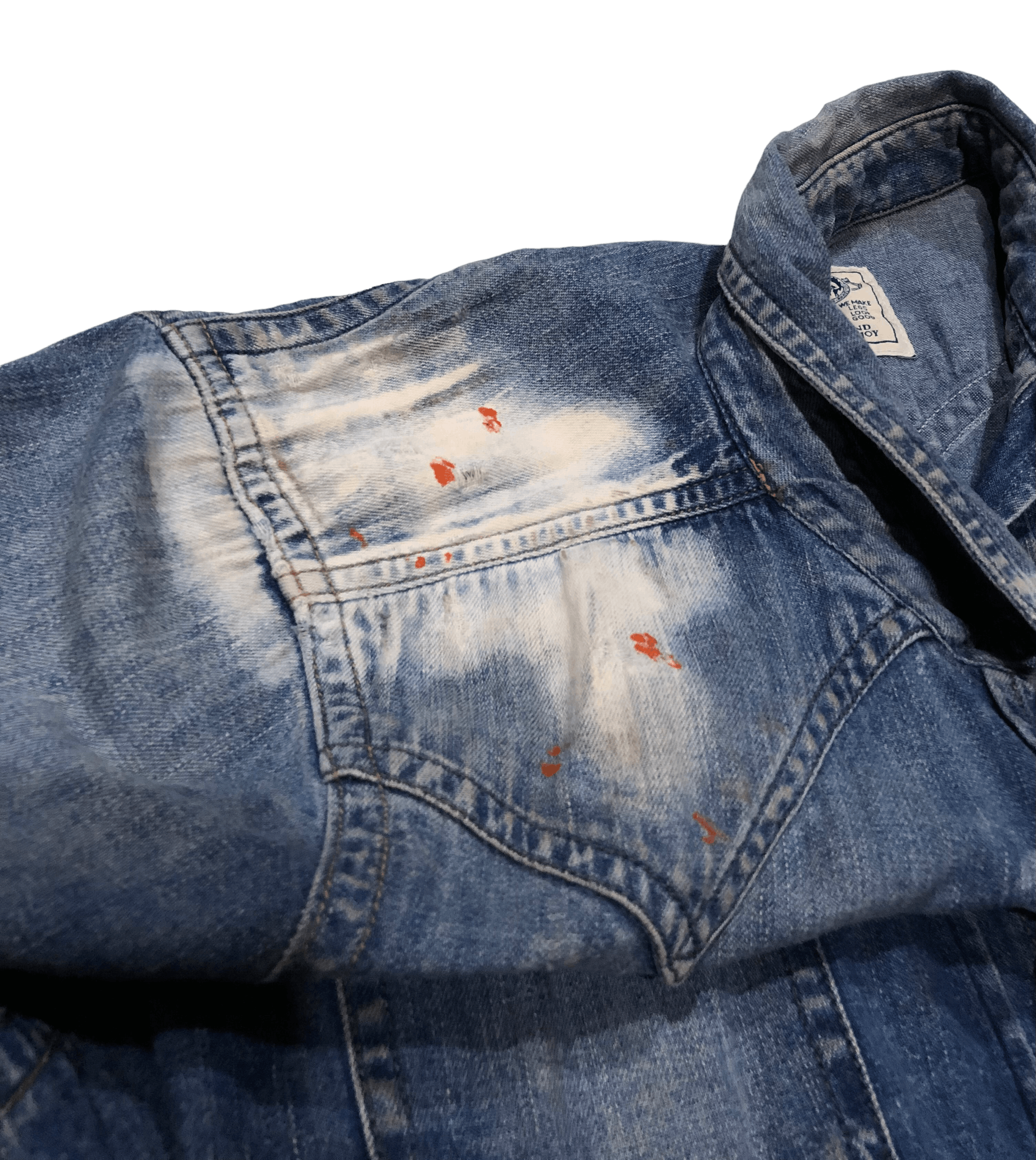 Diesel Vintage Diesel Industry Paint Splattered Denim Western Shirt Size US S / EU 44-46 / 1 - 4 Thumbnail