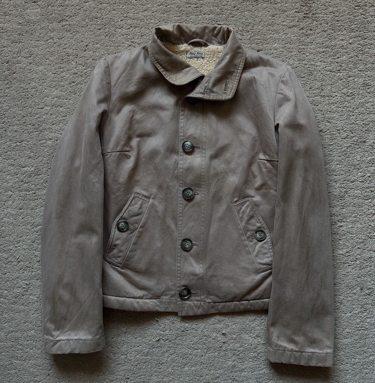 Miu Miu FW1999 Miu Miu N-1 Deck Jacket with Sherpa Lining Size XS / US 0-2 / IT 36-38 - 1 Thumbnail