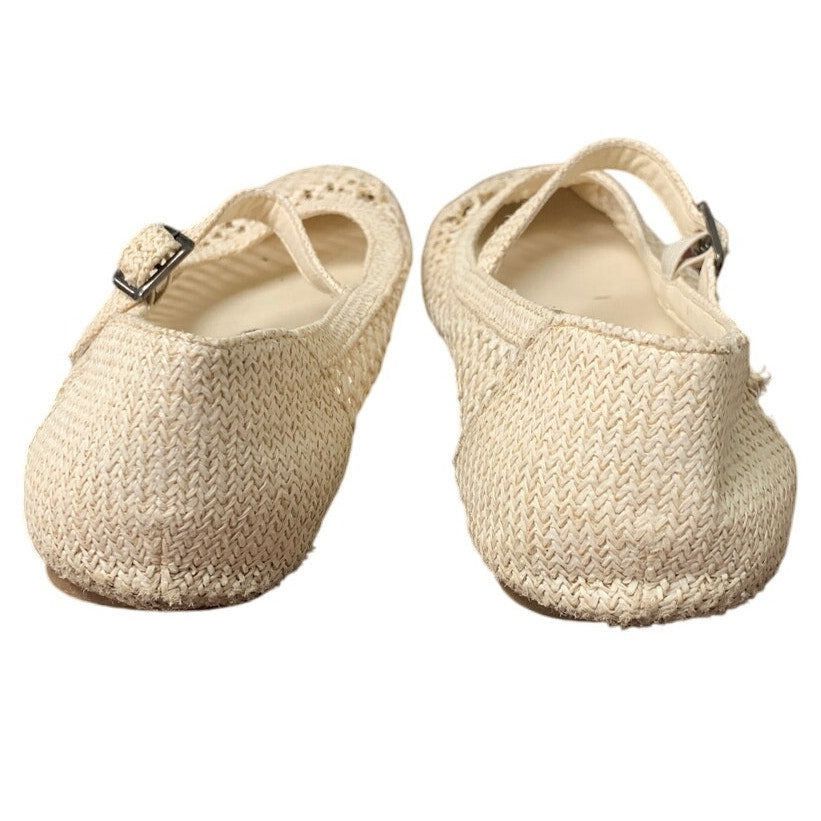 Other Trary Women's Size 9 Tan Woven Straw Mary Jane Sandals Size US 9 / IT 39 - 7 Thumbnail