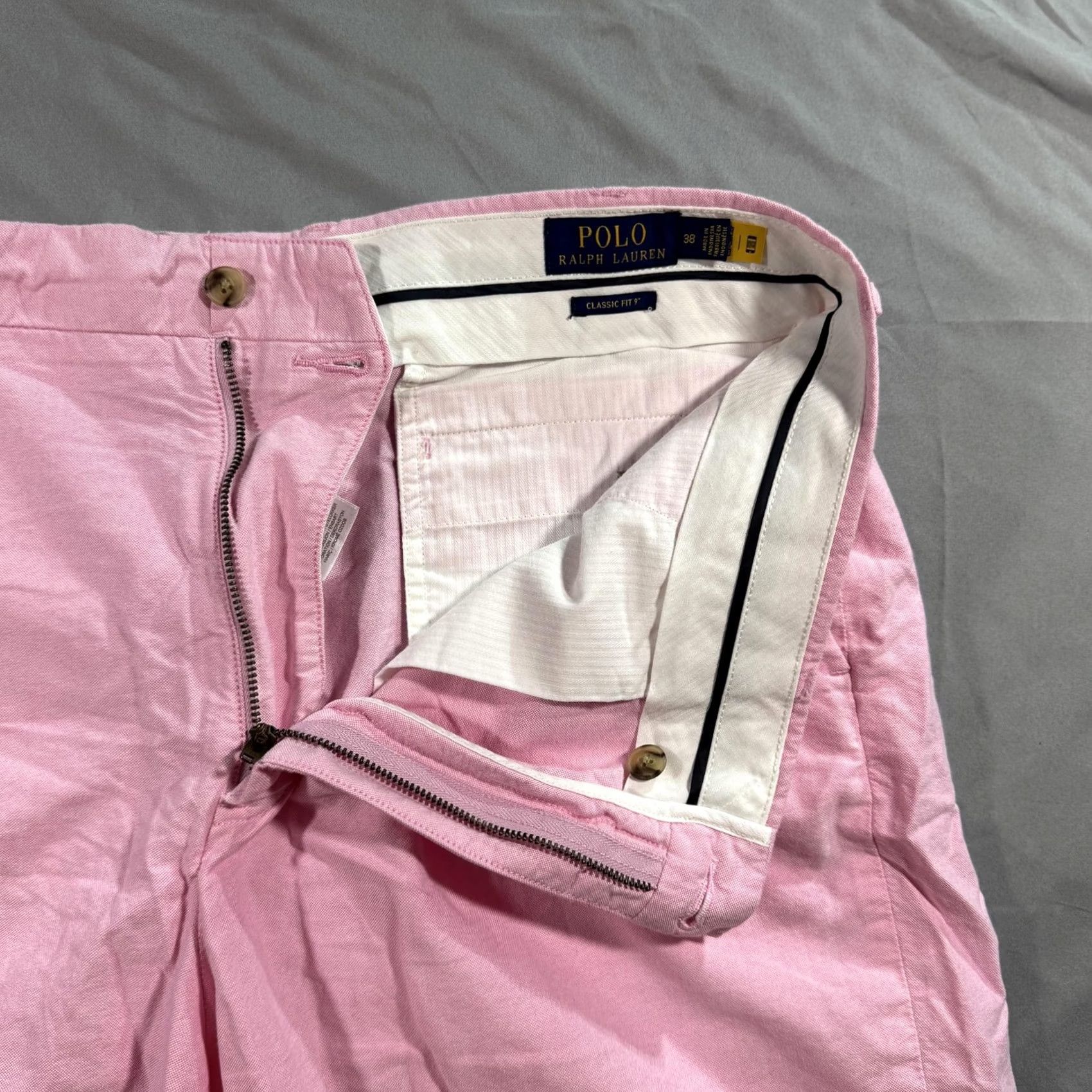 Polo Ralph Lauren VINTAGE? No. Polo Ralph Lauren Shorts Mens 38 Pink Yellow Classic Fit Chino Lot 2 Casual Size US M / EU 48-50 / 2 - 4 Thumbnail